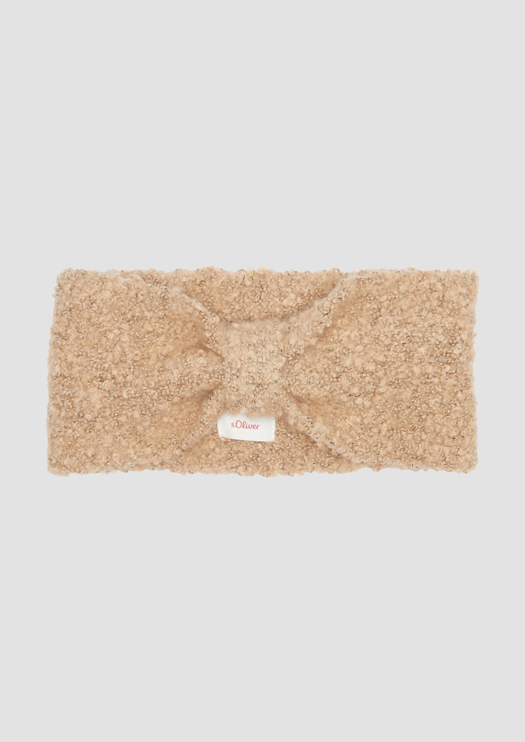 s.Oliver Stirnband Stirnband Gestricktes Stirnband aus Bouclé