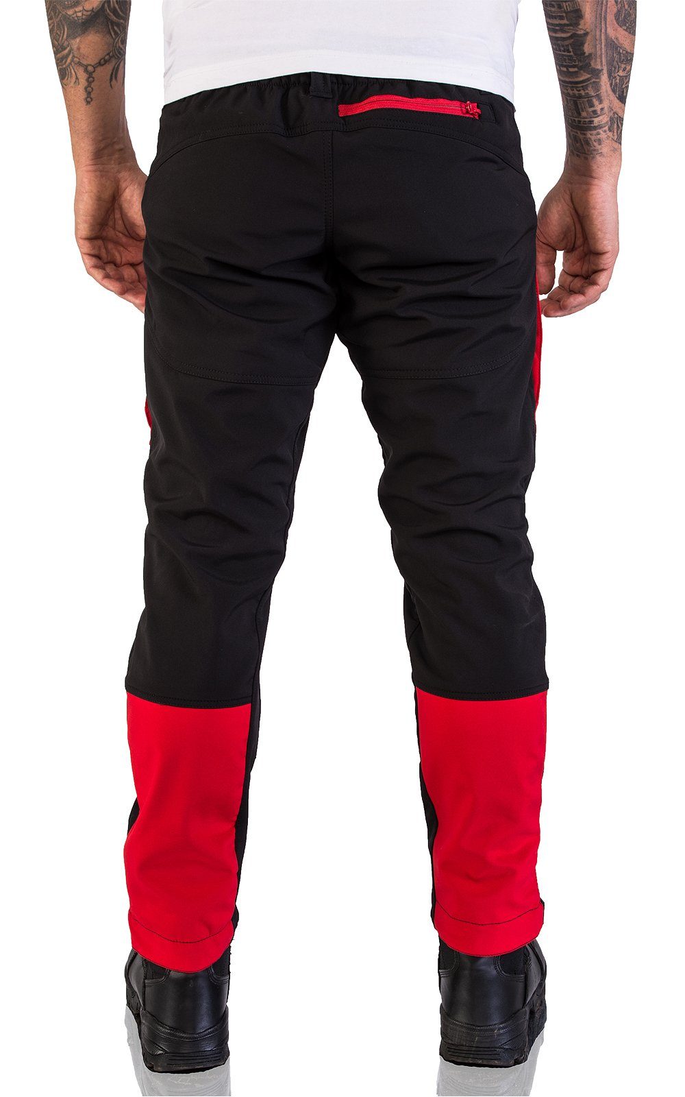 Softshellhose Herren H-196 Softshellhose Rock Wanderhose Schwarz Creek