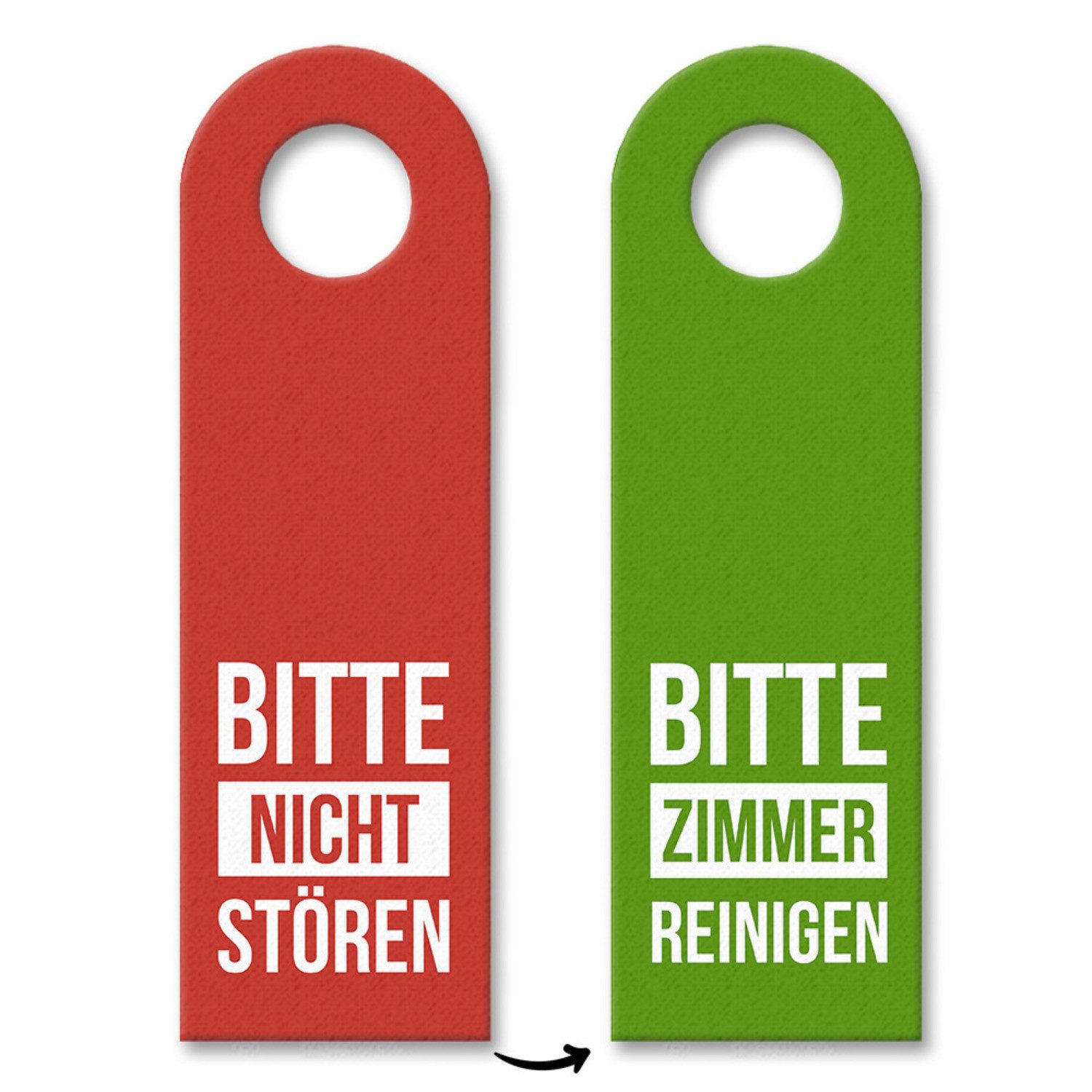 Dekohänger 3x Bitte nicht stören Zimmer reinigen Türhänger Türanhänger Türschild