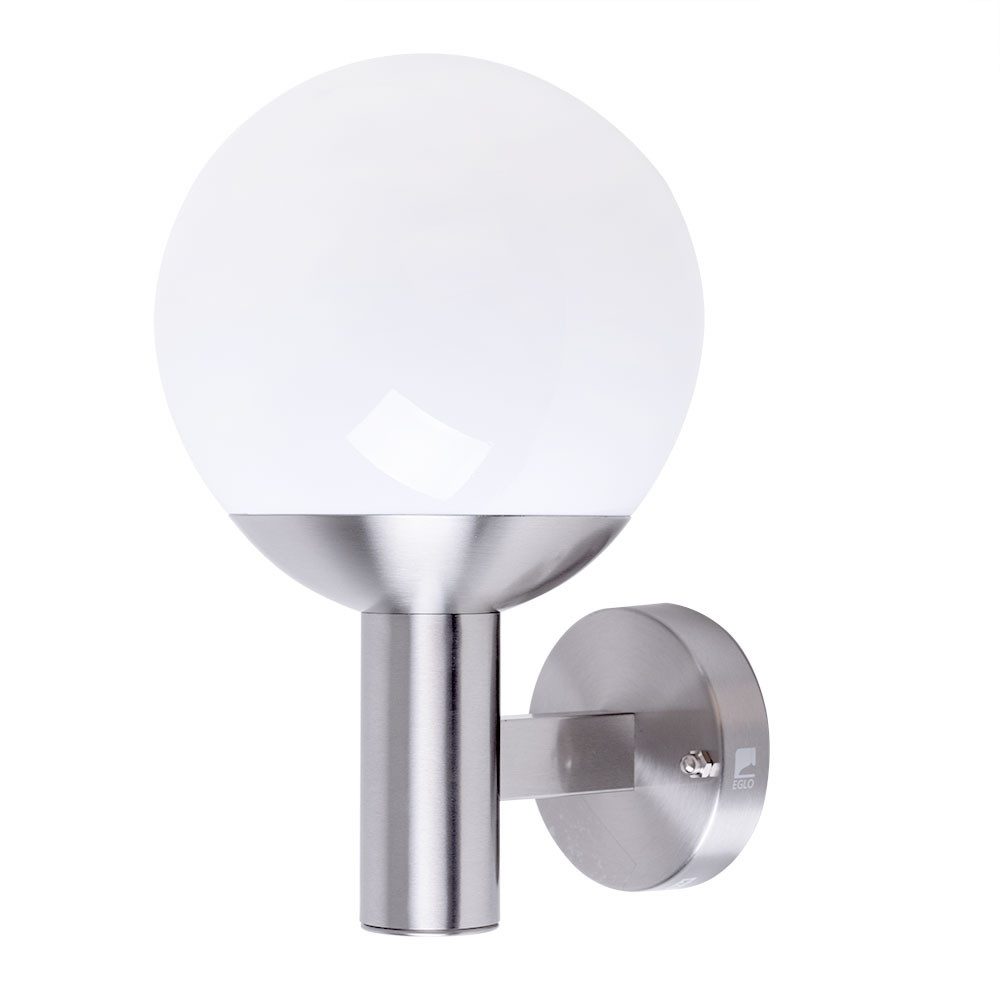EGLO LED Außen-Wandleuchte, Leuchtmittel inklusive, Kaltweiß, Warmweiß, Neutralweiß, Tageslichtweiß, Farbwechsel, Wandleuchte Wandlampe Kugelleuchte Außenleuchte Eingangs Beleuchtung