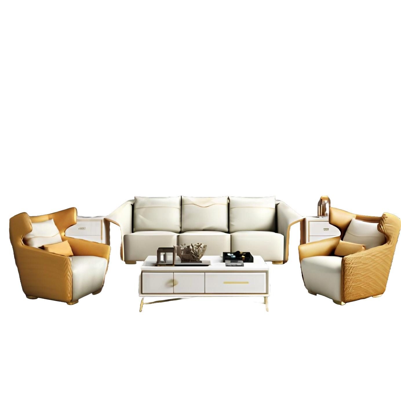 Xlmoebel Polstergarnitur Neues Designer-Sofa-Set mit Sitzpolstern in 3+2+1-Formation, (Sofagarnitur 3+2+1 Sitzer), Hergestellt in Europa