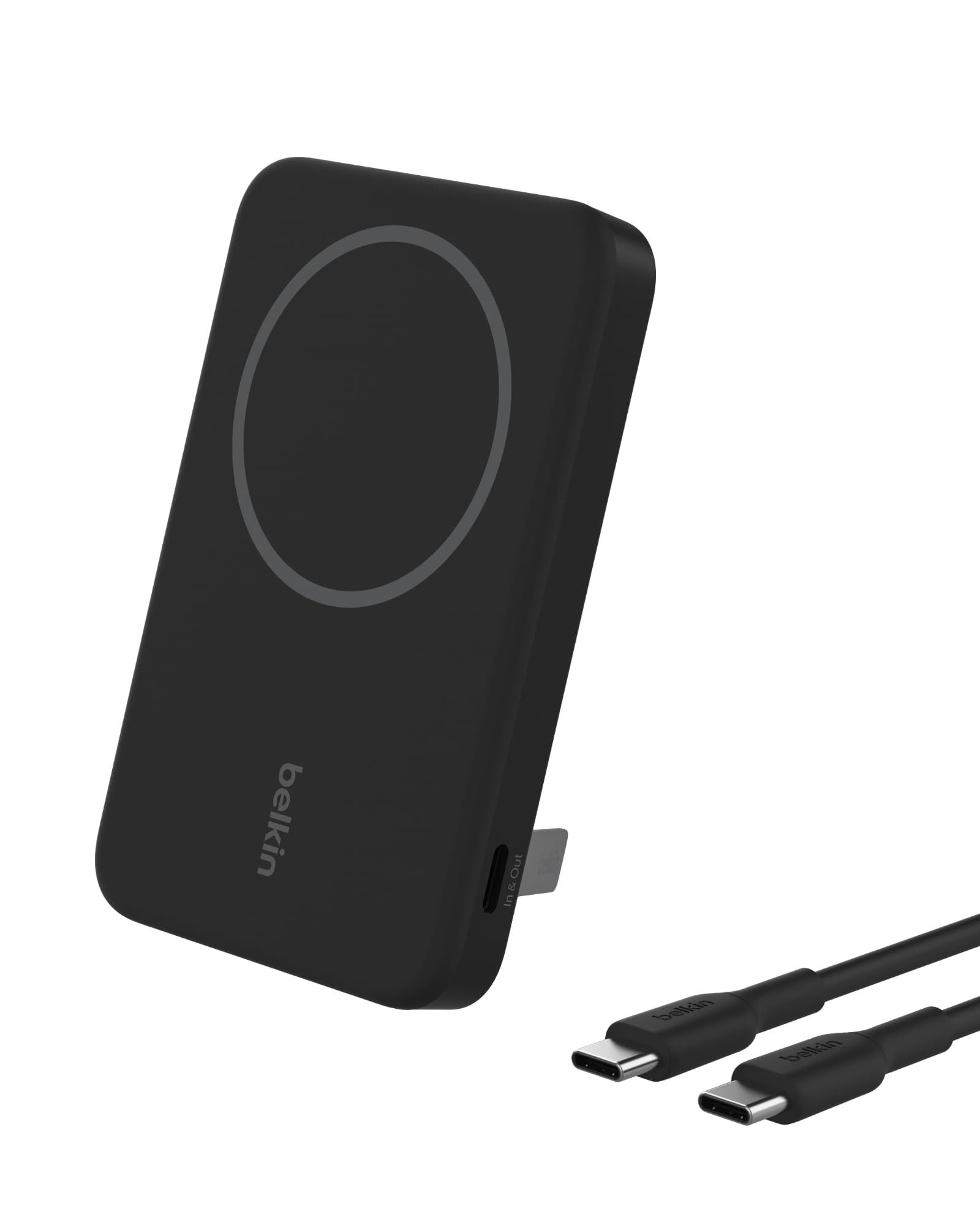Belkin BPD006BTBK Ladestation (Kabelloses Quick Charge 2.0 Powerbank mit MagSafe)