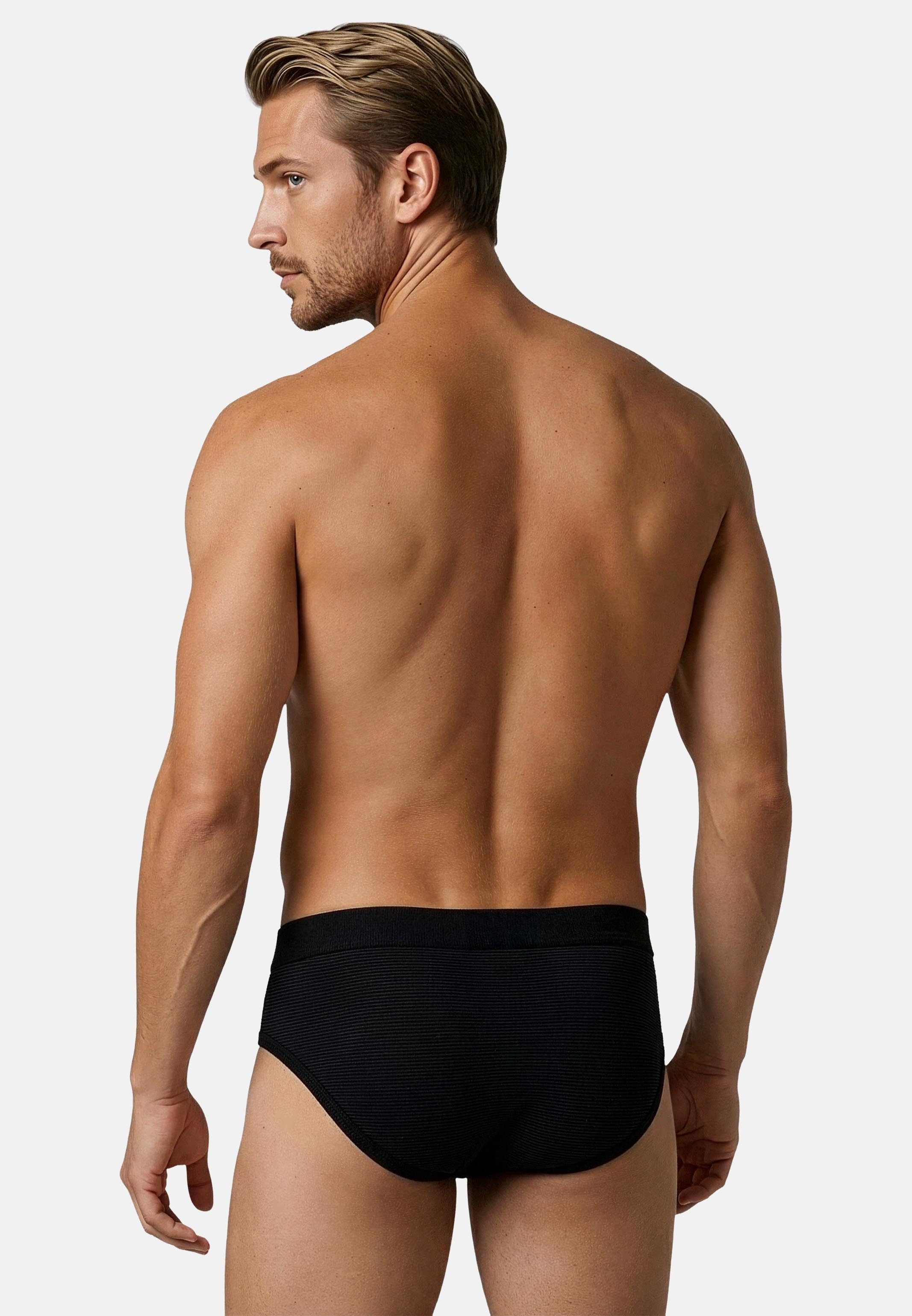 ESGE - Die Wäsche-Macher Slip 3er Pack- Feinripp Jeans (Spar-Set, 3-St) Slip / Unterhose - Baumwolle - mit Eingriff - Ohne Seitennähte