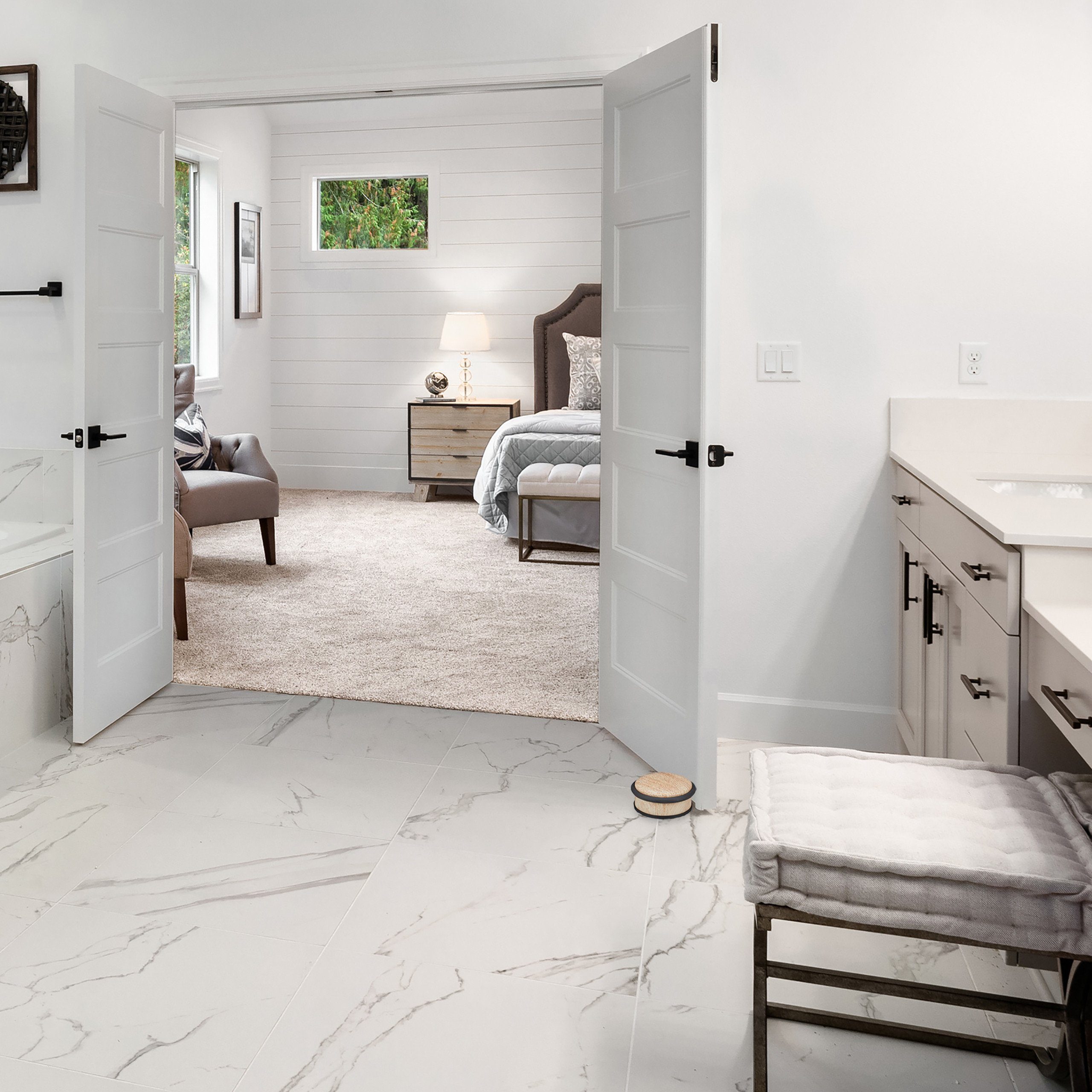 relaxdays Türstopper Holzoptik