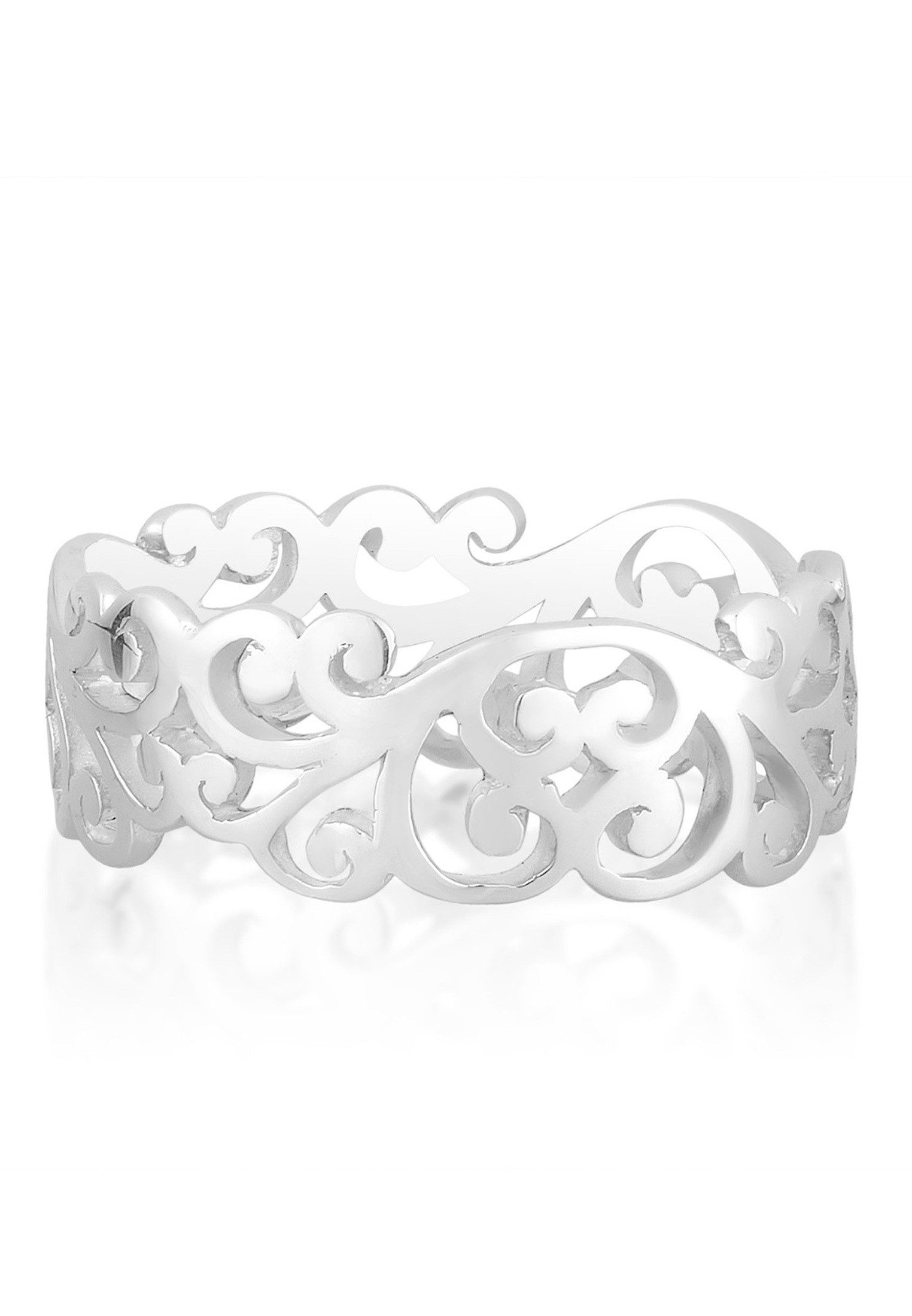 Elli Fingerring Ornament Cut Out Blätter 925 Silber, Ornament günstig online kaufen