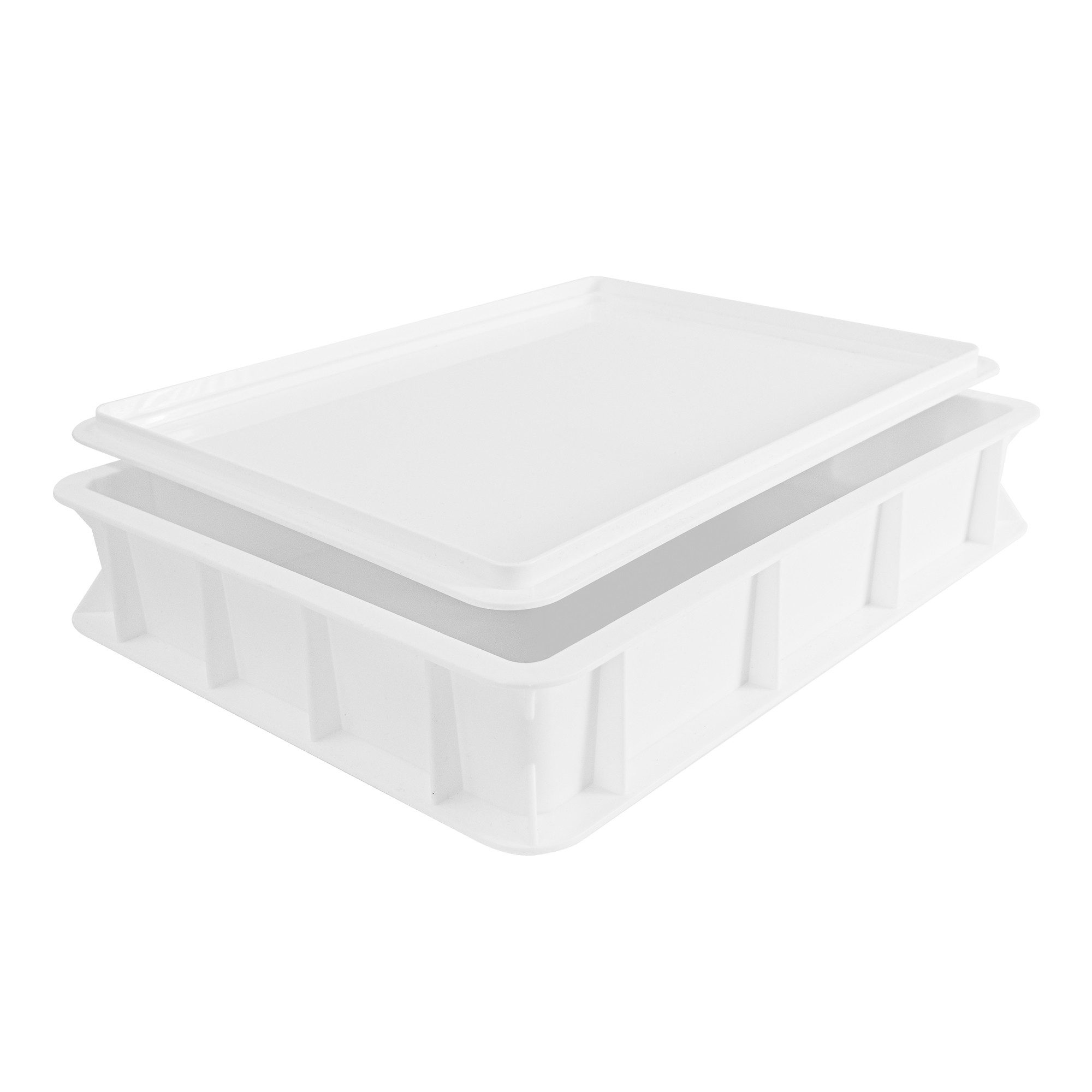 Pizza Lover Aufbewahrungsbox Pizzaballenbox mit Deckel in weiß, 30x40x7,5 c günstig online kaufen