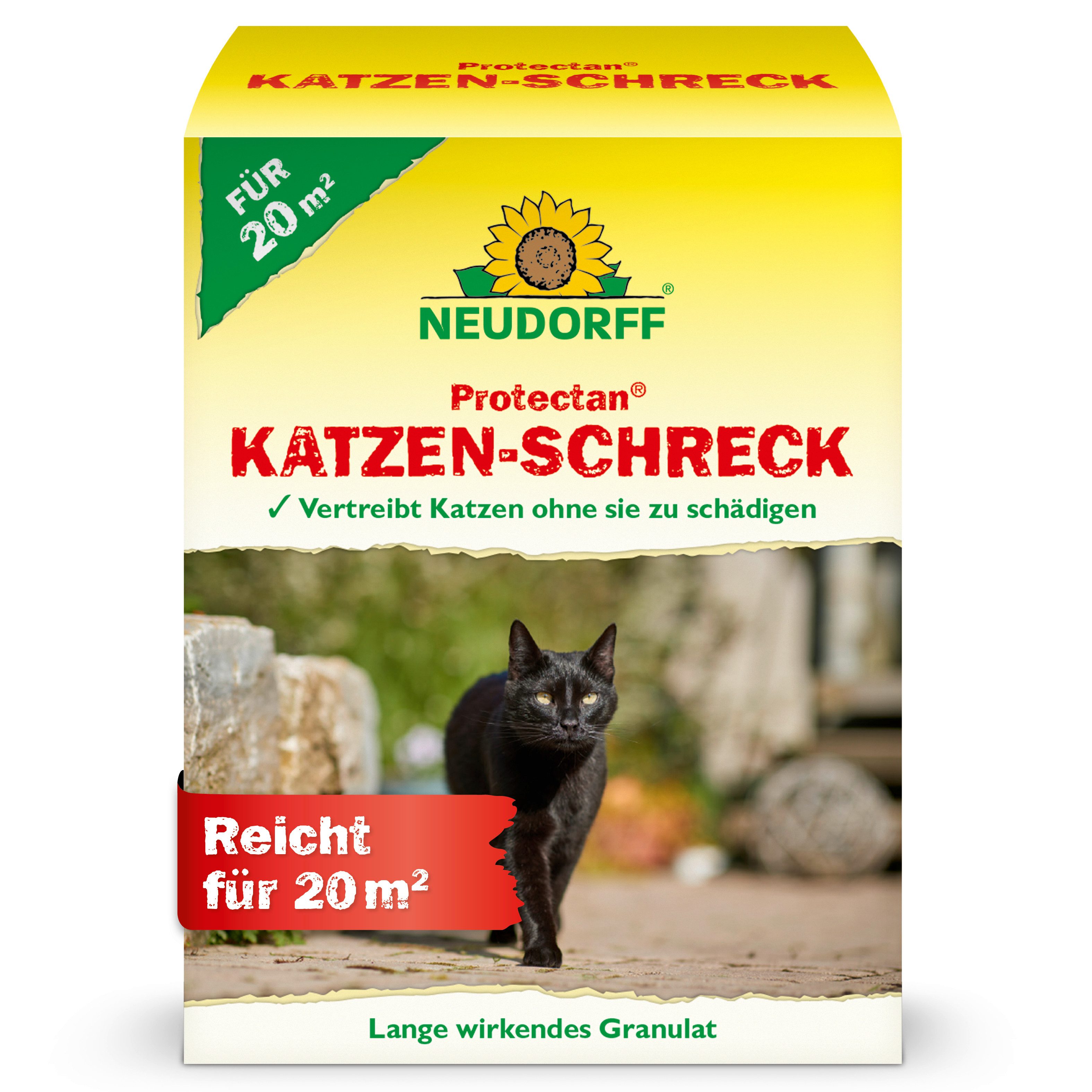 Neudorff Vergrämungsmittel Protectan Katzen-Schreck 200 g für 20m², Geruchsbasiertes Fernhaltegranulat für Katzen, 200 g für ca. 20 m², Geruchsbasierte Abwehr mit bis zu 4 Wochen Wirkung