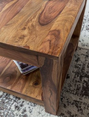 möbelando Couchtisch Couchtisch MUMBAI Massiv-Holz Sheesham 60 x 60 cm Wohnzimmer-Tisch, 60 x 45 x 60 cm (B/H/L)