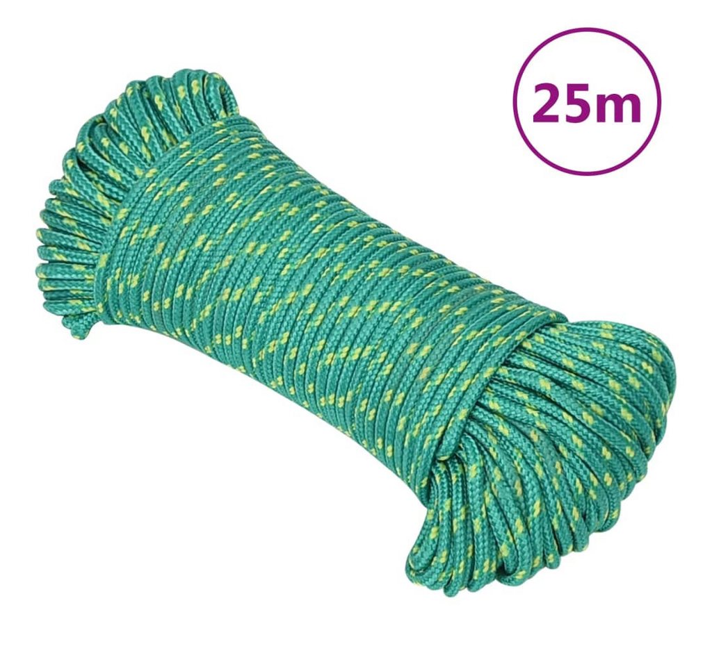Thumbnail - vidaXL Seil, Bootsseil Grün 5 mm 25 m Polypropylen