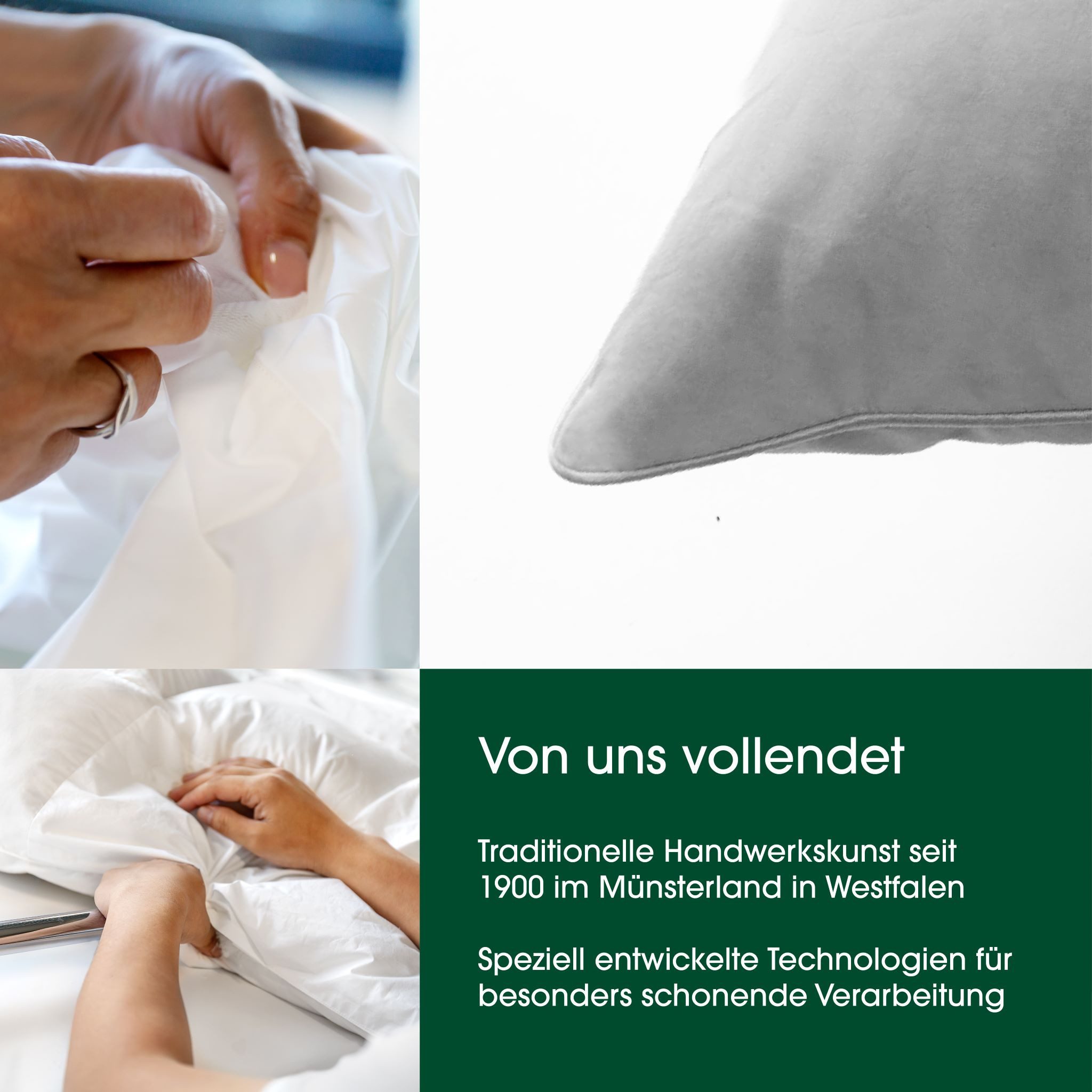 HANSKRUCHEN Daunenbettdecke Hanskruchen Daunendecke PREMIUM DE LUXE Medium 135 x 200 cm, Bezug: 100 % Baumwolle – Bild 5 von 5