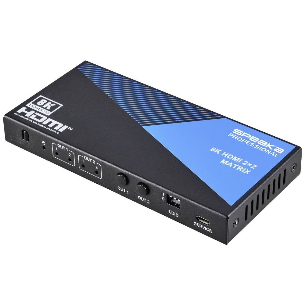 8K HDMI Matrix Switch 2x2 mit Audio HDMI-Adapter
