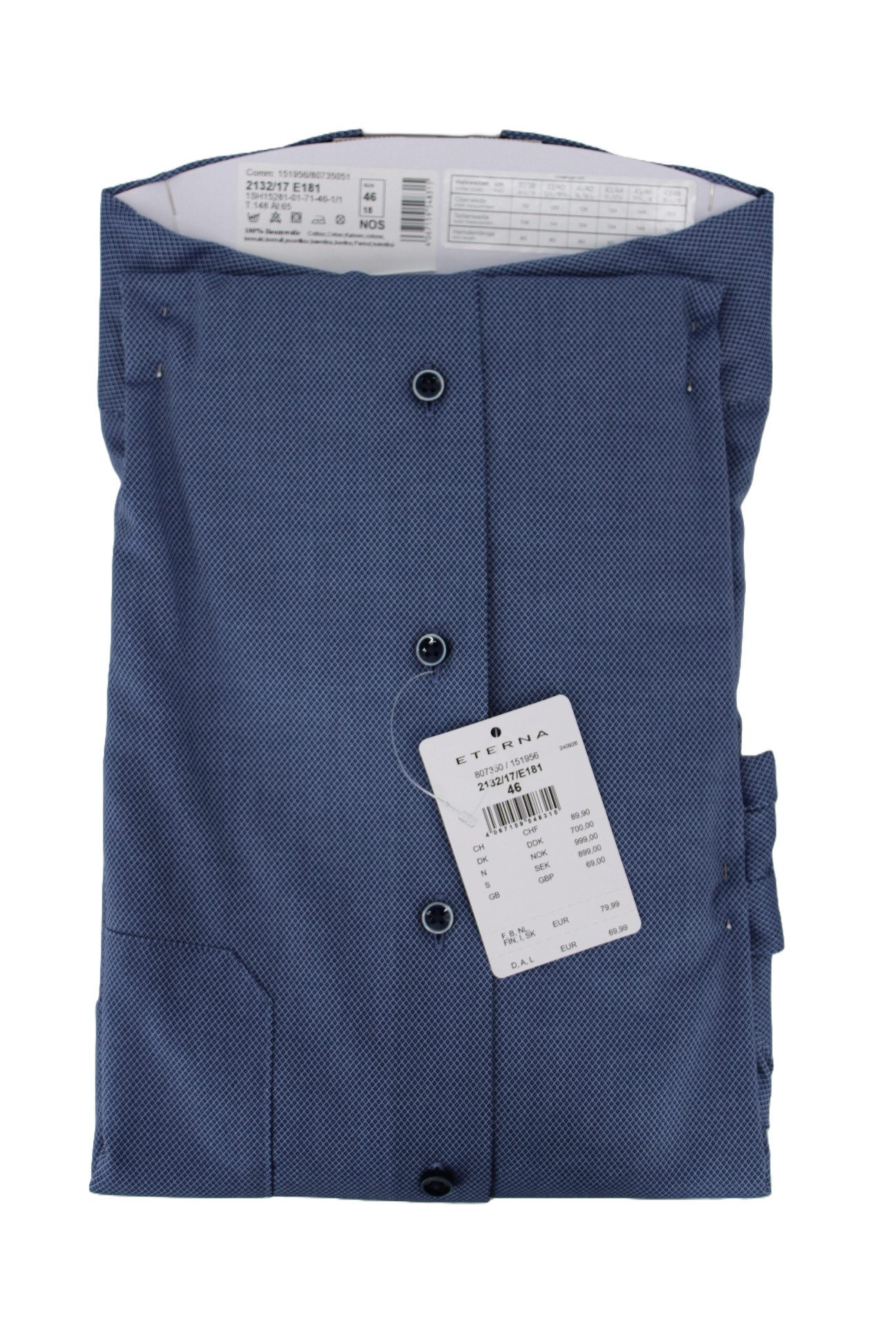 Eterna Businesshemd Hemd 2132 E181 dunkelblau günstig online kaufen