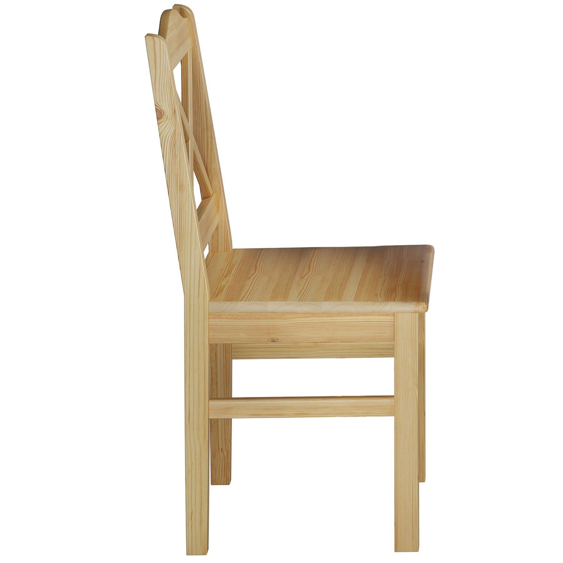 ERST-HOLZ Stühle natur 4 und Massivholz mit Tisch Esszimmergarnituren Essgruppe Kiefer