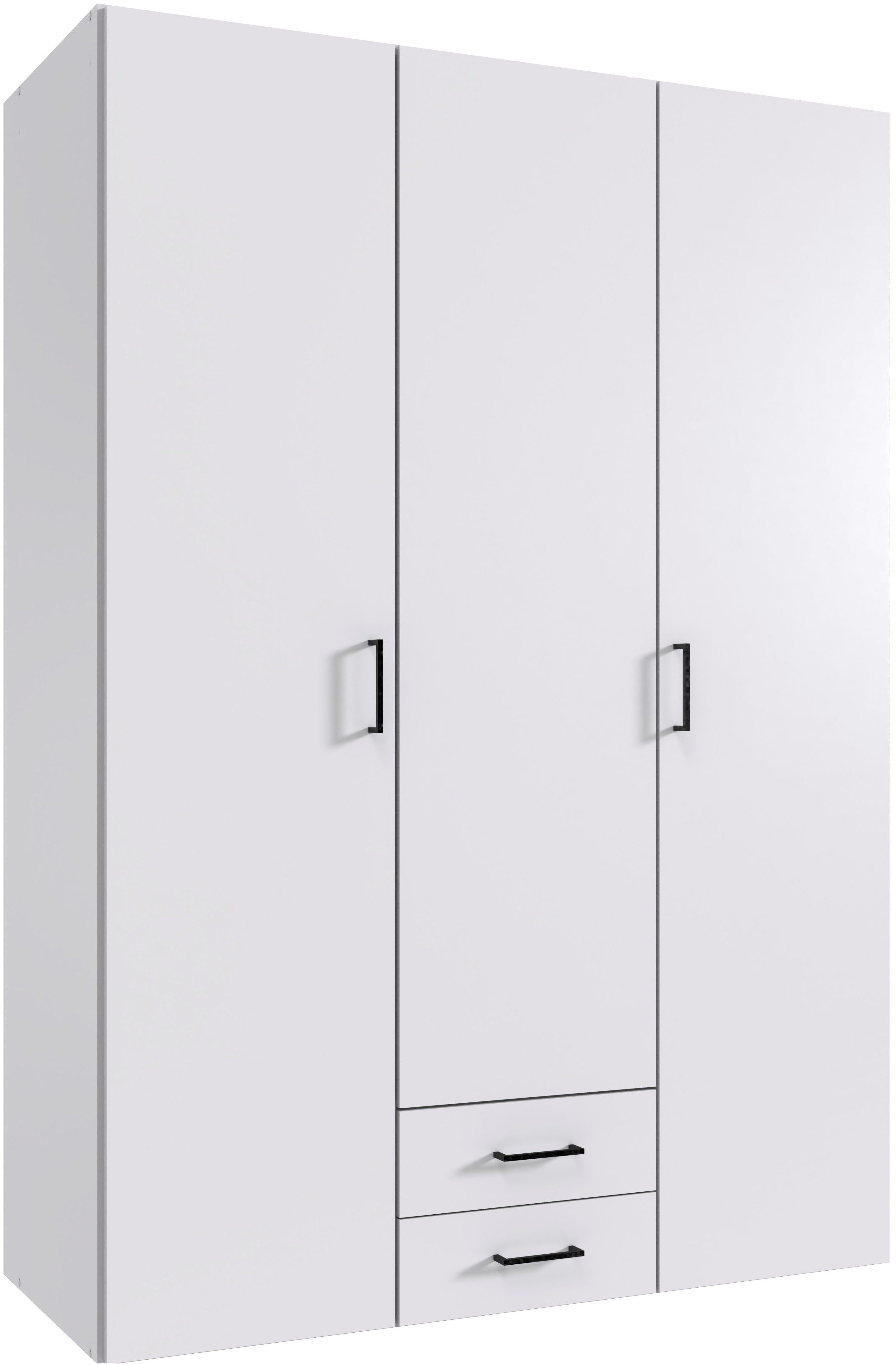 Wimex Kleiderschrank Mugano, in vielen Breiten, 208 oder 236cm hoch, Made in Germany (mit langen oder kurzen Griffen aus Metall) wahlweise mit oder ohne Spiegel, mit Schubladen