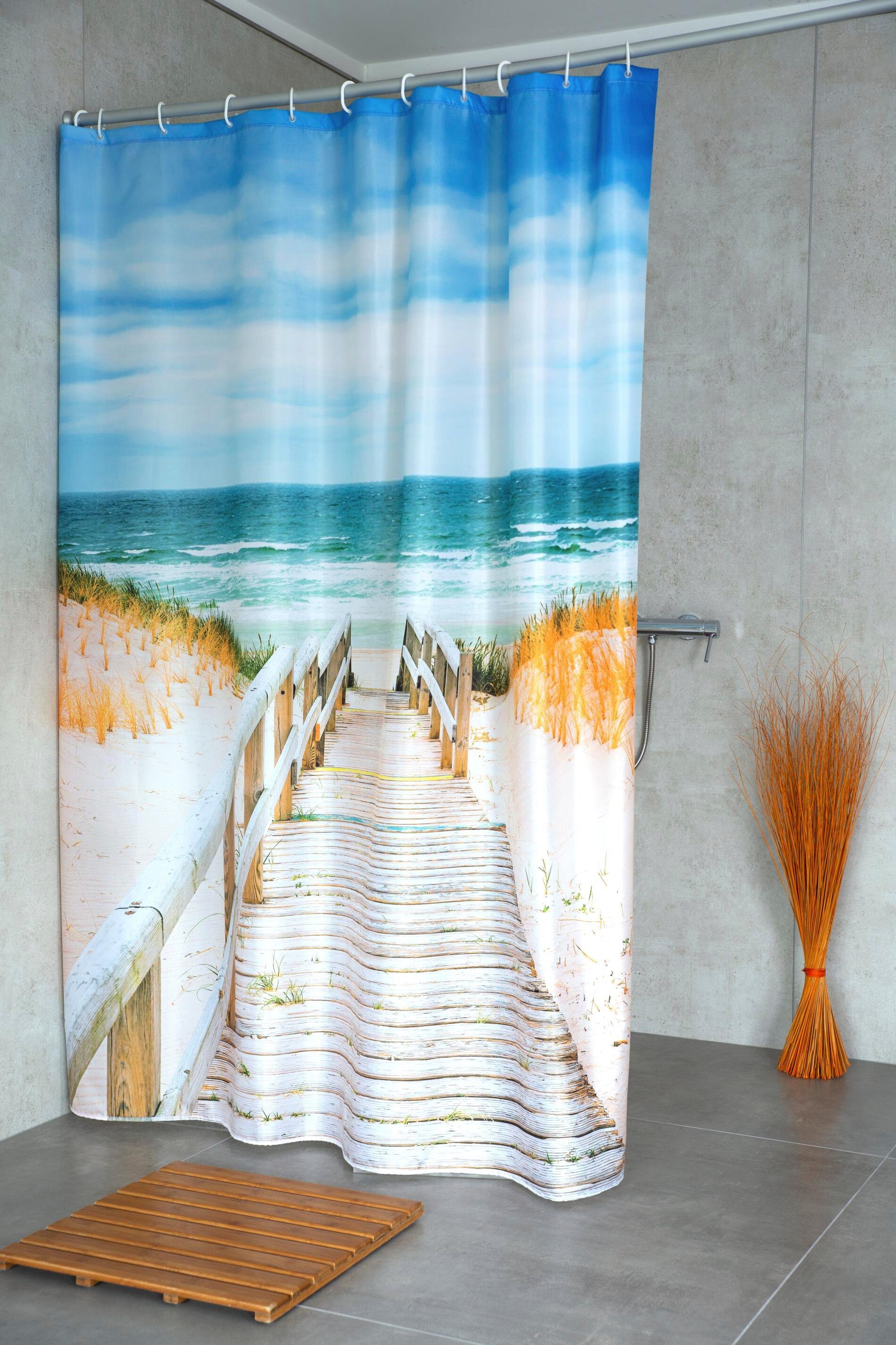 Ridder Duschvorhang Nordsee Breite 180 cm, günstig online kaufen
