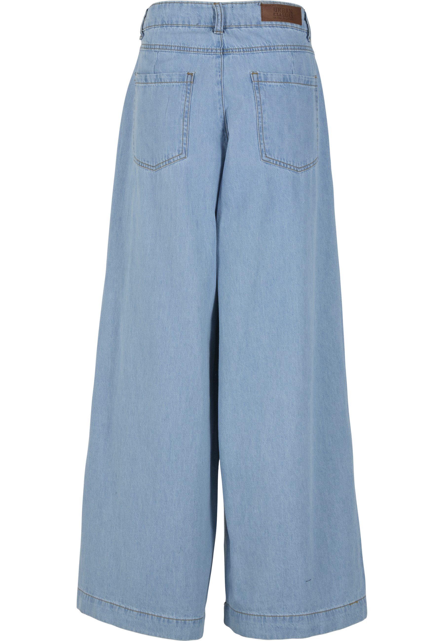 URBAN CLASSICS Bequeme Jeans Urban Classics Ladies Wide Leg Light Denim Pants