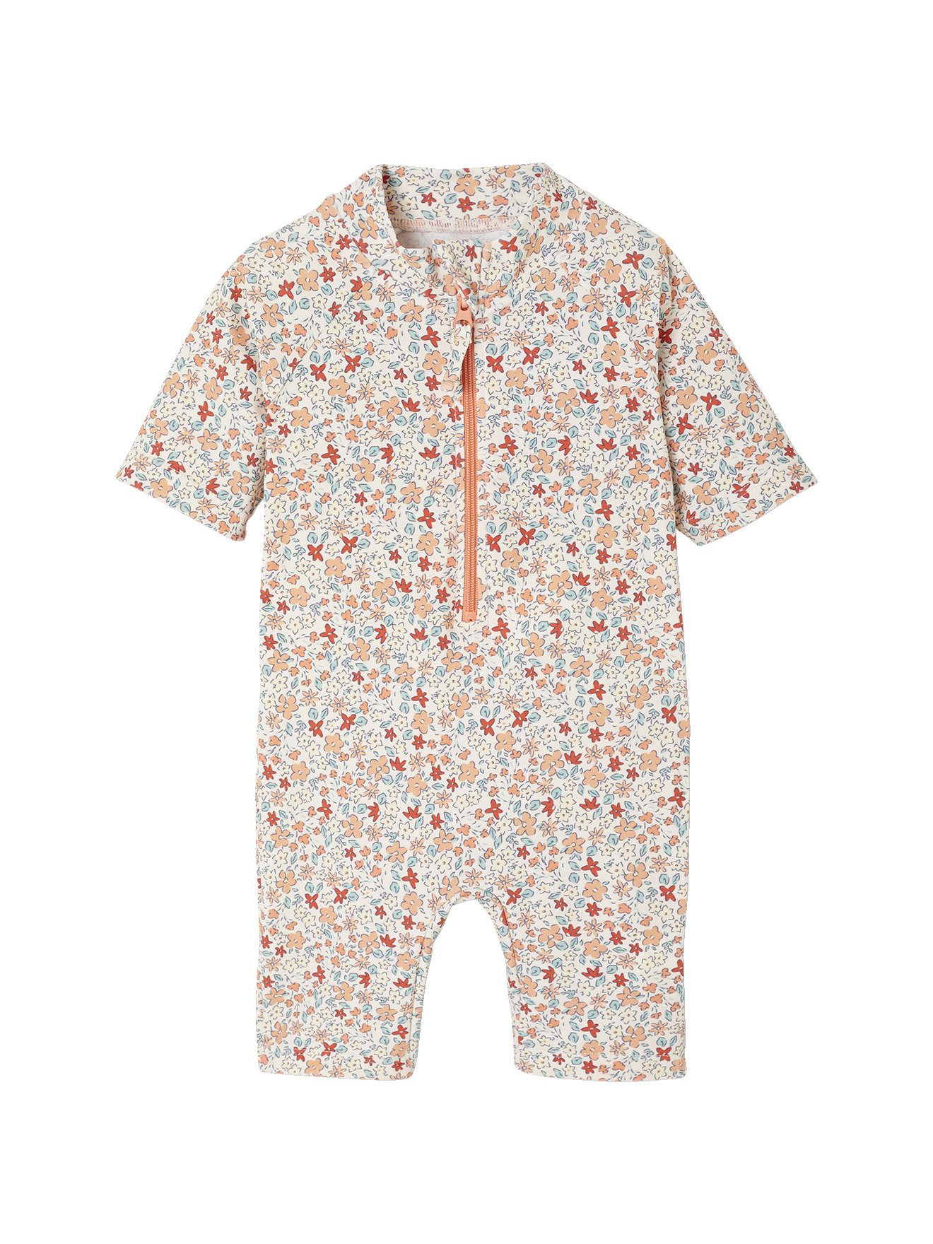 vertbaudet Badeanzug Baby UV-Overall mit Schwimmwindel