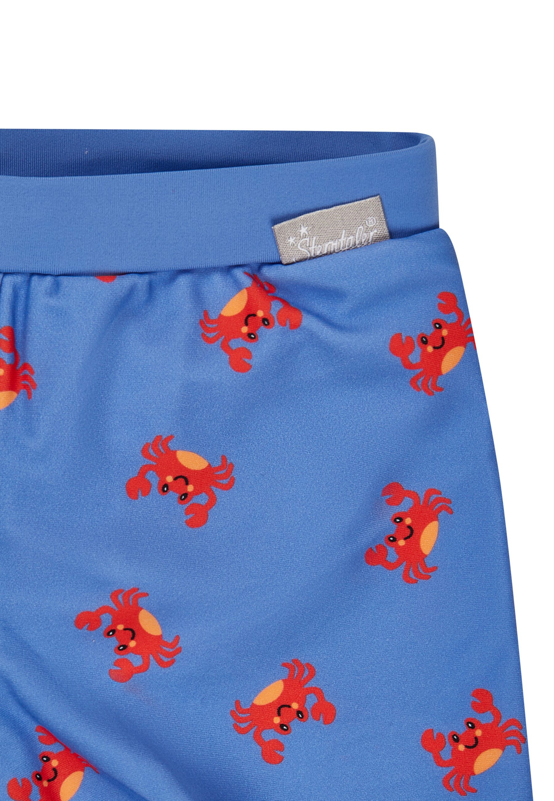Sterntaler® Badehose UV-Schutz 50+ Badeshorts Krabbe (1-St) Badeshorts mit Krabben-Muster & Kordel, Windeleinsatz bis 86/92 – Bild 5 von 5