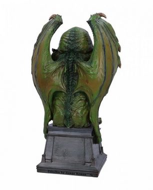 Horror-Shop Dekofigur Grüne Cthulhu Statue mit Flügel 32cm