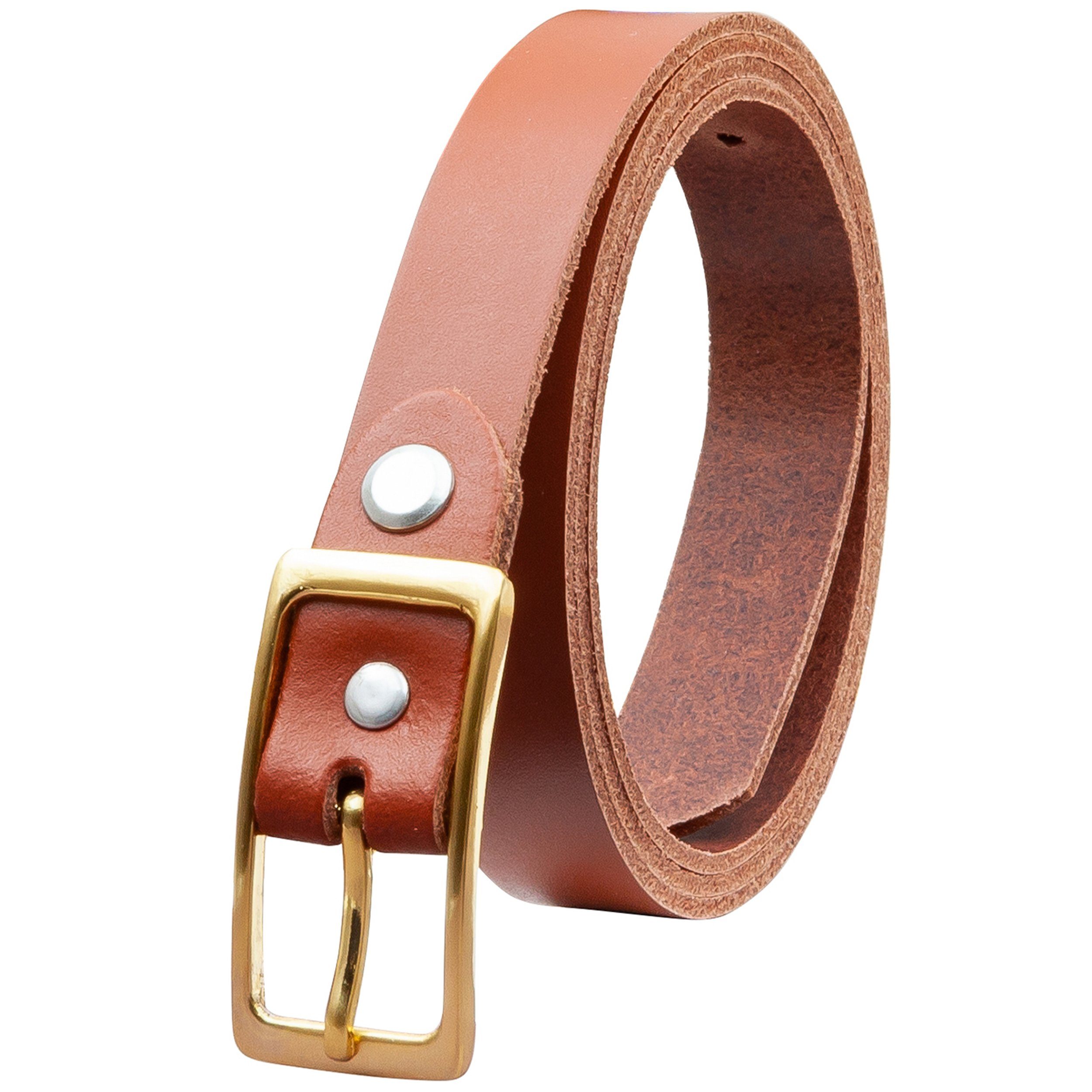 COLOGNEBELT Ledergürtel OM12-SL-Cognac MADE IN GERMANY, Cognac Kürzbar, 100 günstig online kaufen