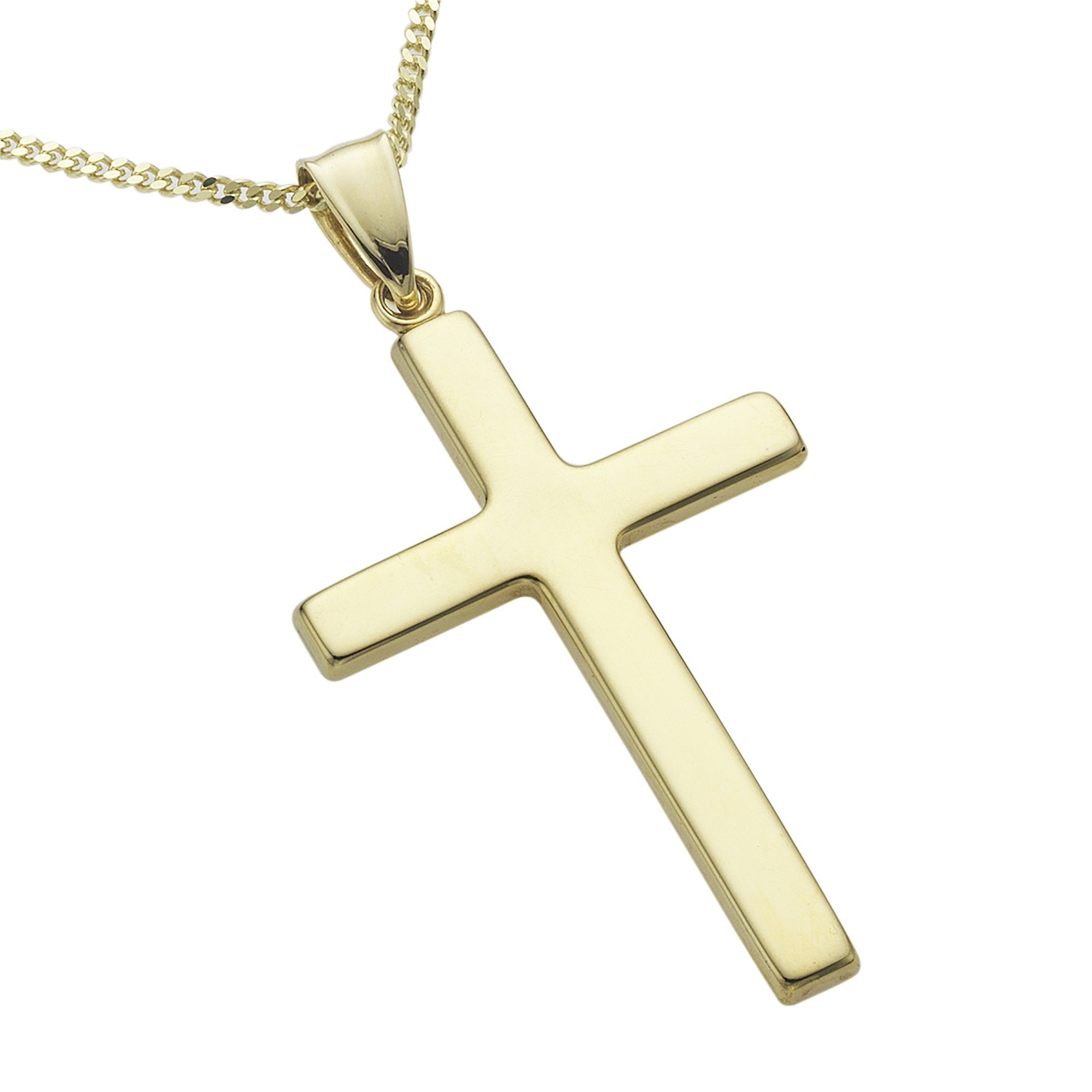 Fascination by Ellen K. Kette mit Anhänger Gold 333 mit Motiv Kreuz günstig online kaufen