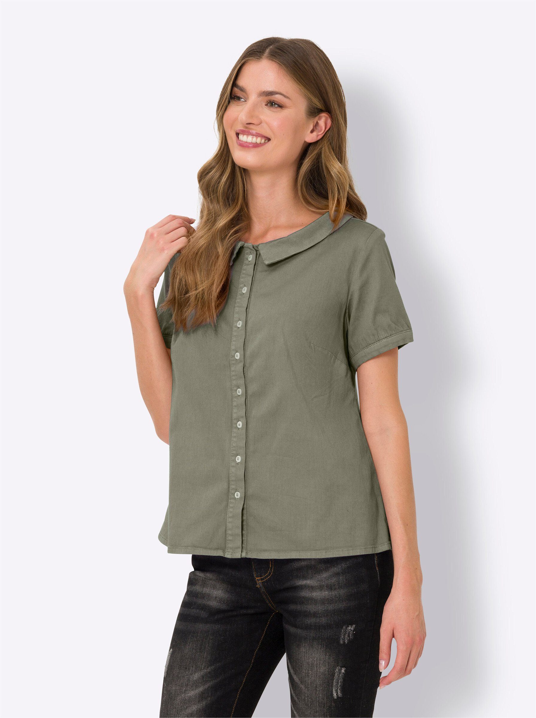 heine Klassische Bluse khaki