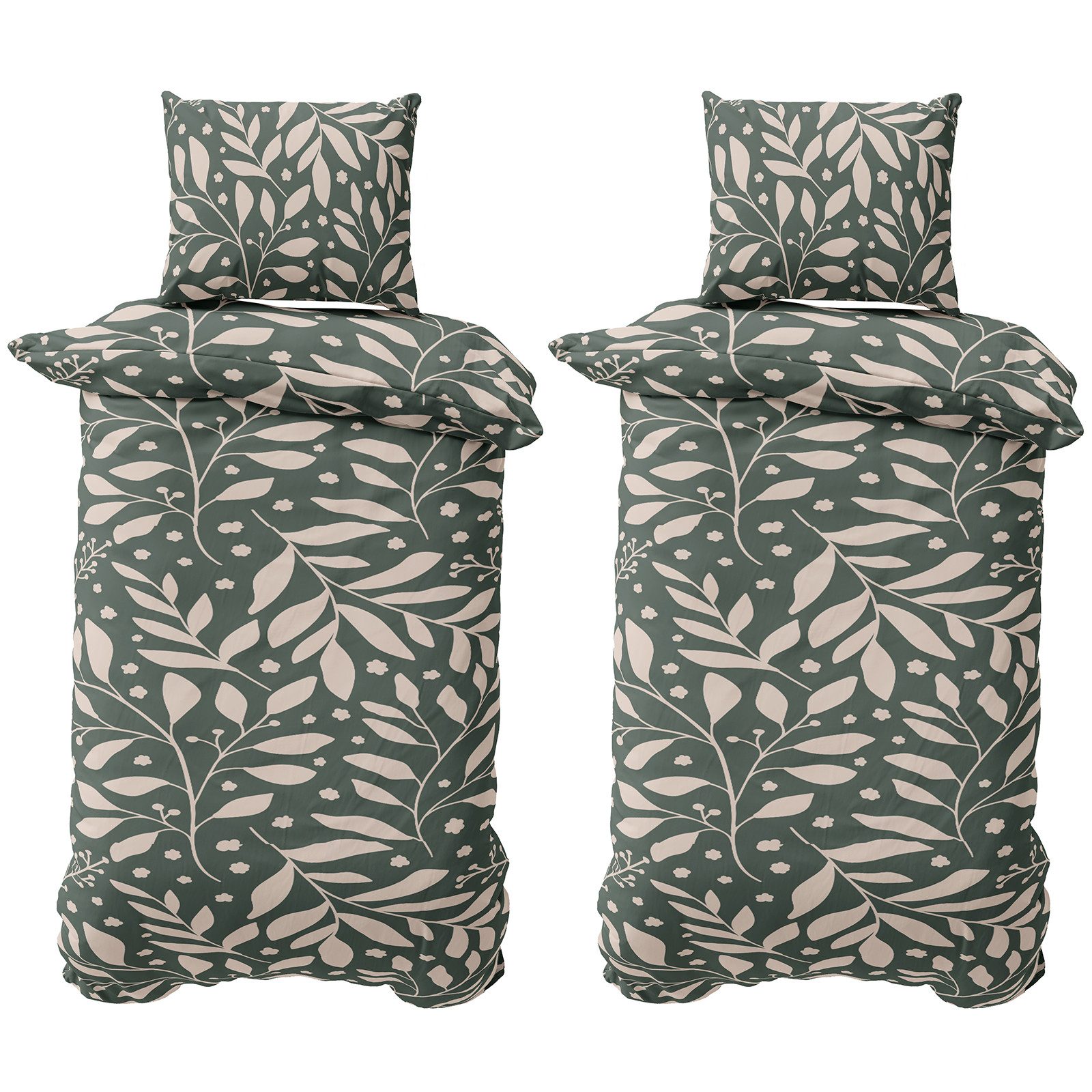 Visaggio Bettwäsche Baumwolle 135x200 cm und 155x220 cm, Jersey, 4 teilig, günstig online kaufen