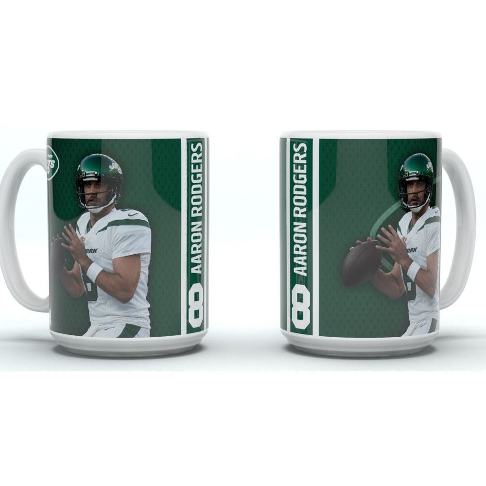 New York Jets Becher New York Jets Jumbo Mug Motion "RODGERS", Keramik