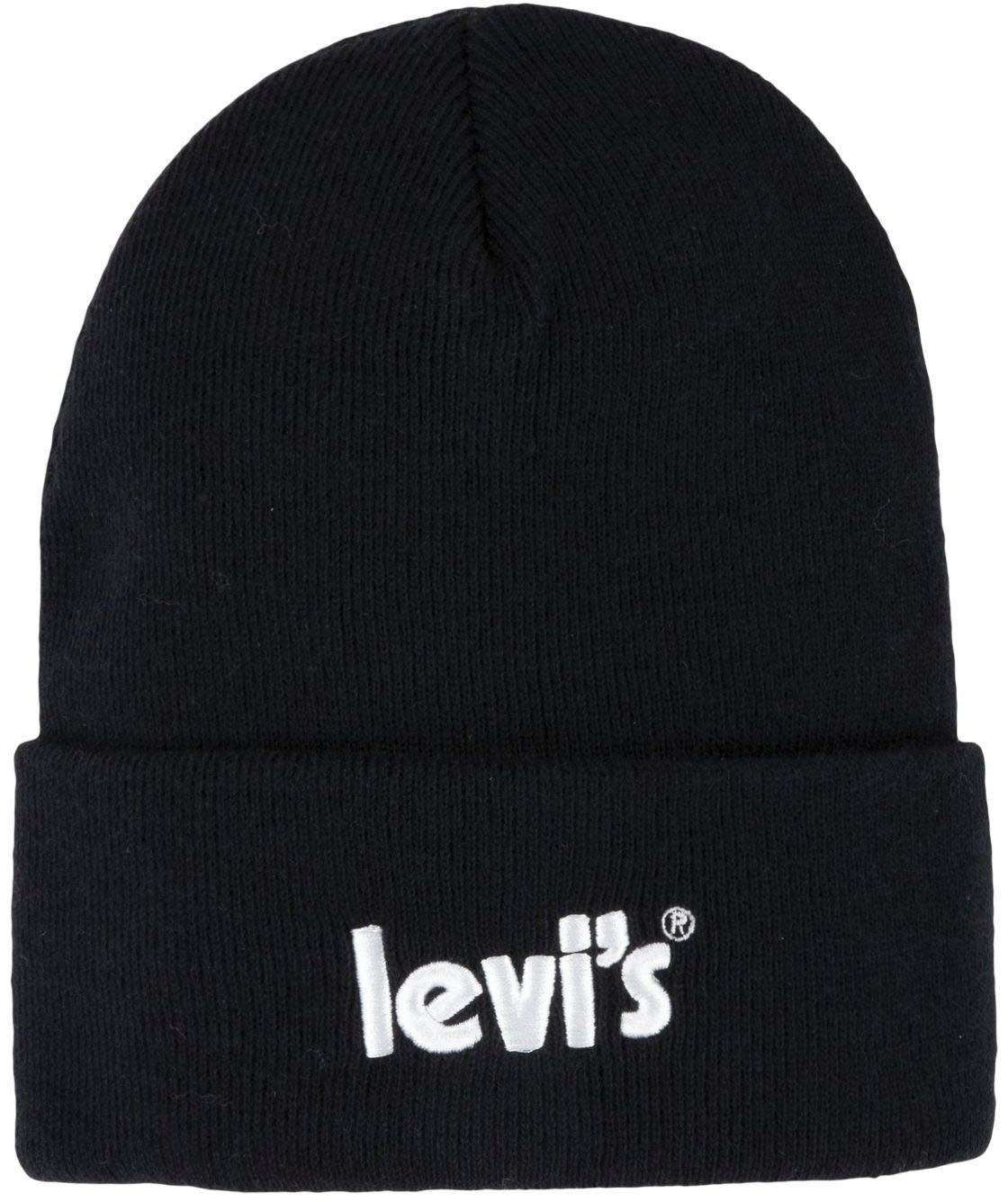 Levi's® Kids Beanie LAN POSTER LOGO BEANIE (1-St) UNISEX black | Beanies