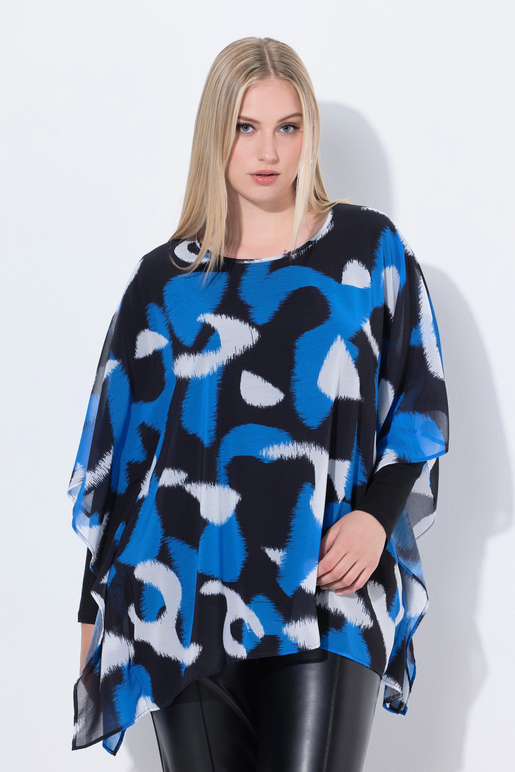 Ulla Popken Tunika Tunika doppellagig Oversized günstig online kaufen