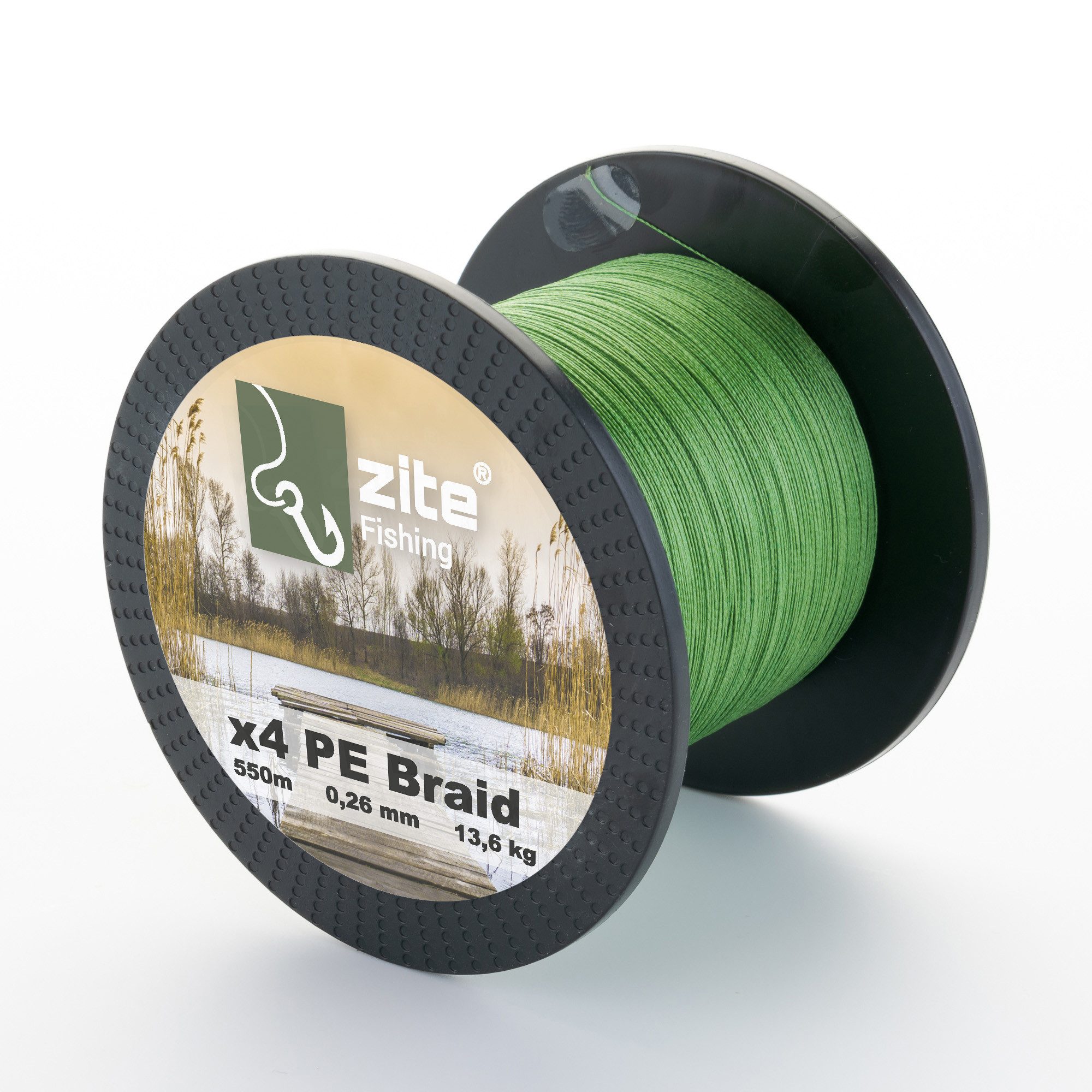 Zite Angelschnur 4x geflochten - 0,14-0,30 mm Angelsehne - 550m - 6,8-20,7 kg Tragkraft