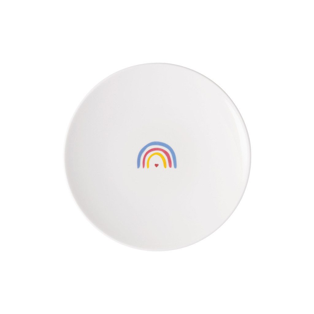 like. by Villeroy & Boch Frühstücksteller With Love Frühstücksteller Be Happy 21 cm ø, (1 St), Premium Porcelain, mikrow.- & spülm.sicher, Made in Germany