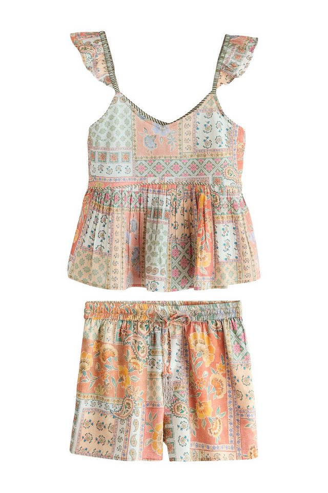 Next Pyjama Kurzer Schlafanzug mit Trägertop (2 tlg)