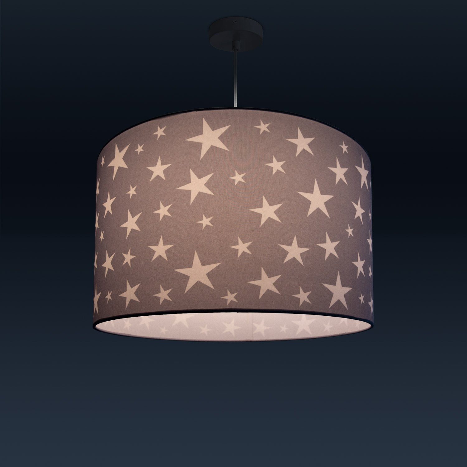 Paco Home Pendelleuchte Capri 315, ohne Leuchtmittel, Kinderlampe Deckenlampe LED Kinderzimmer Sternenhimmel Motiv E27