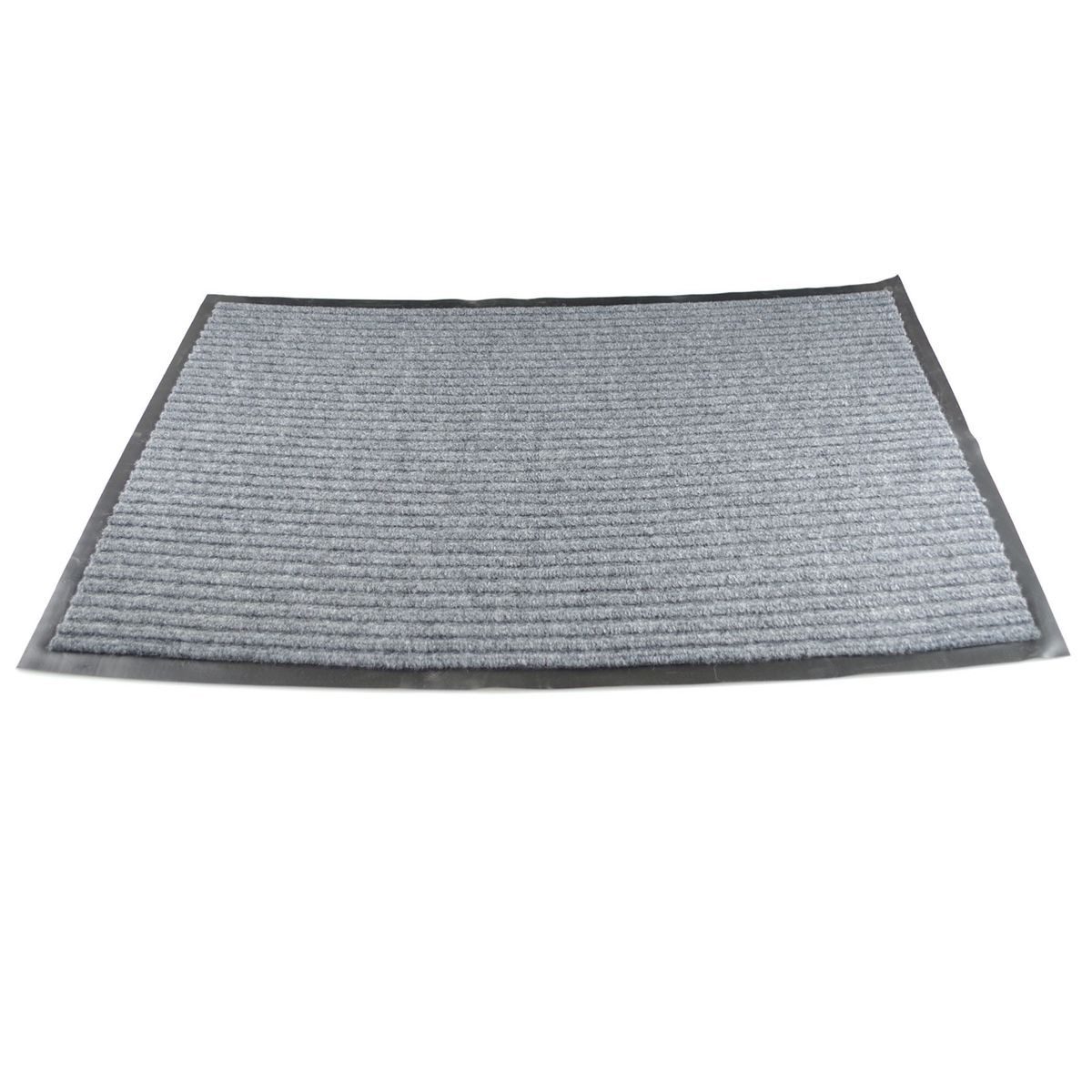 Fußmatte Schmutzfangmatte ca. 120 x 80 cm gummierte Textil/PVC Türmatte in Grau, LEX, rutschhemmende Unterseite