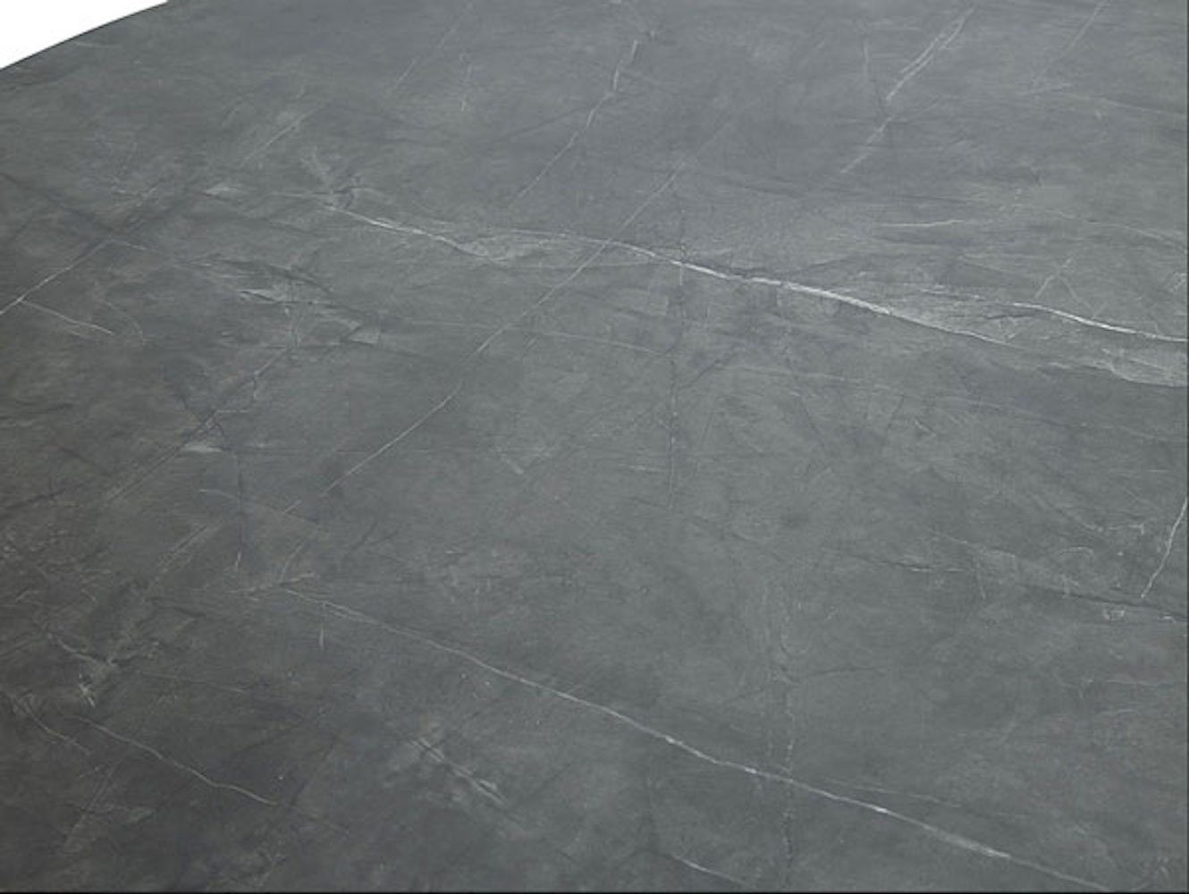 Feldmann-Wohnen Angel, grau Marmor Esstisch schwarz 120x120cm