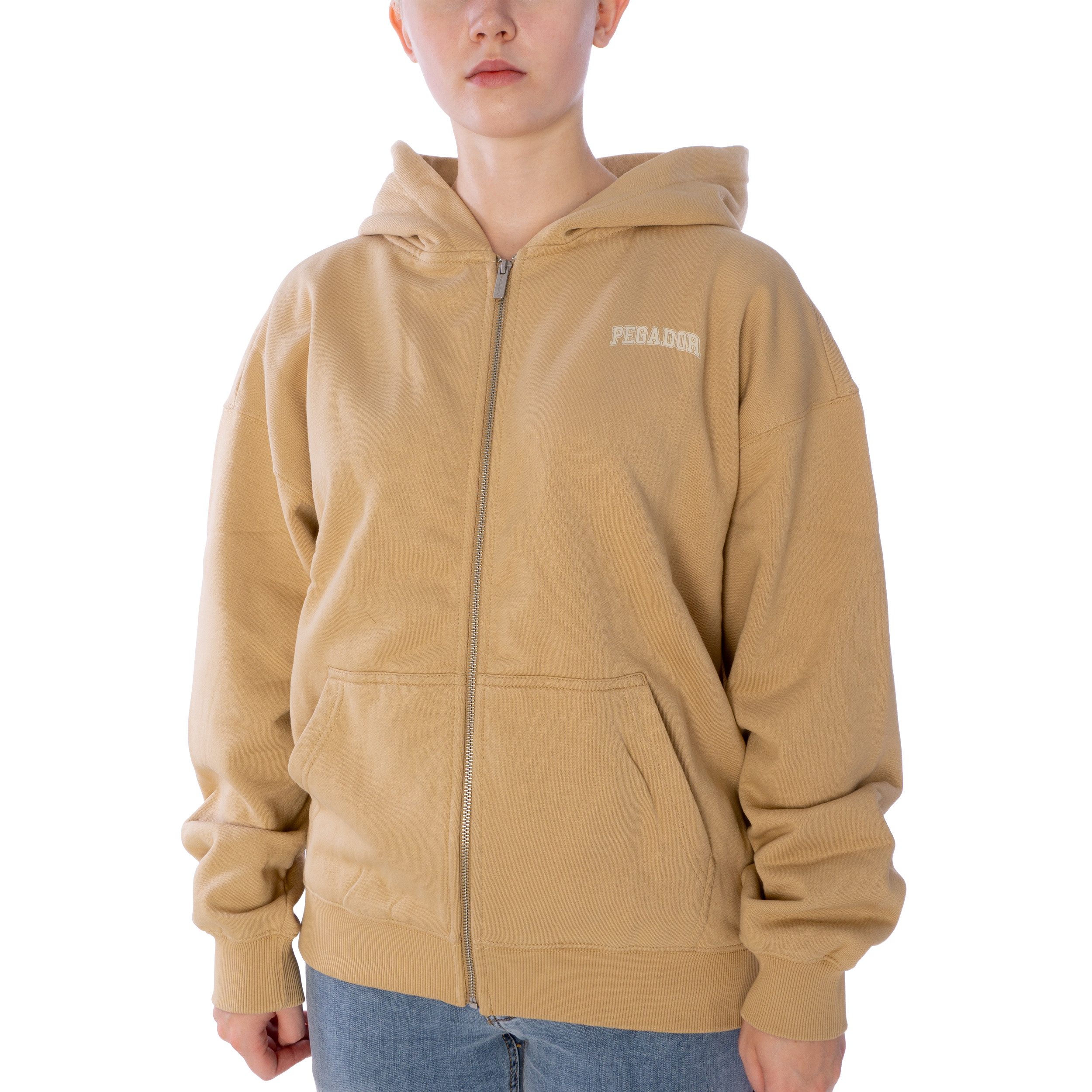 PEGADOR Sweatjacke Sweatjacke Pegador Wayruna Oversized Zip Hoodie (1-tlg) Übergroße Passform