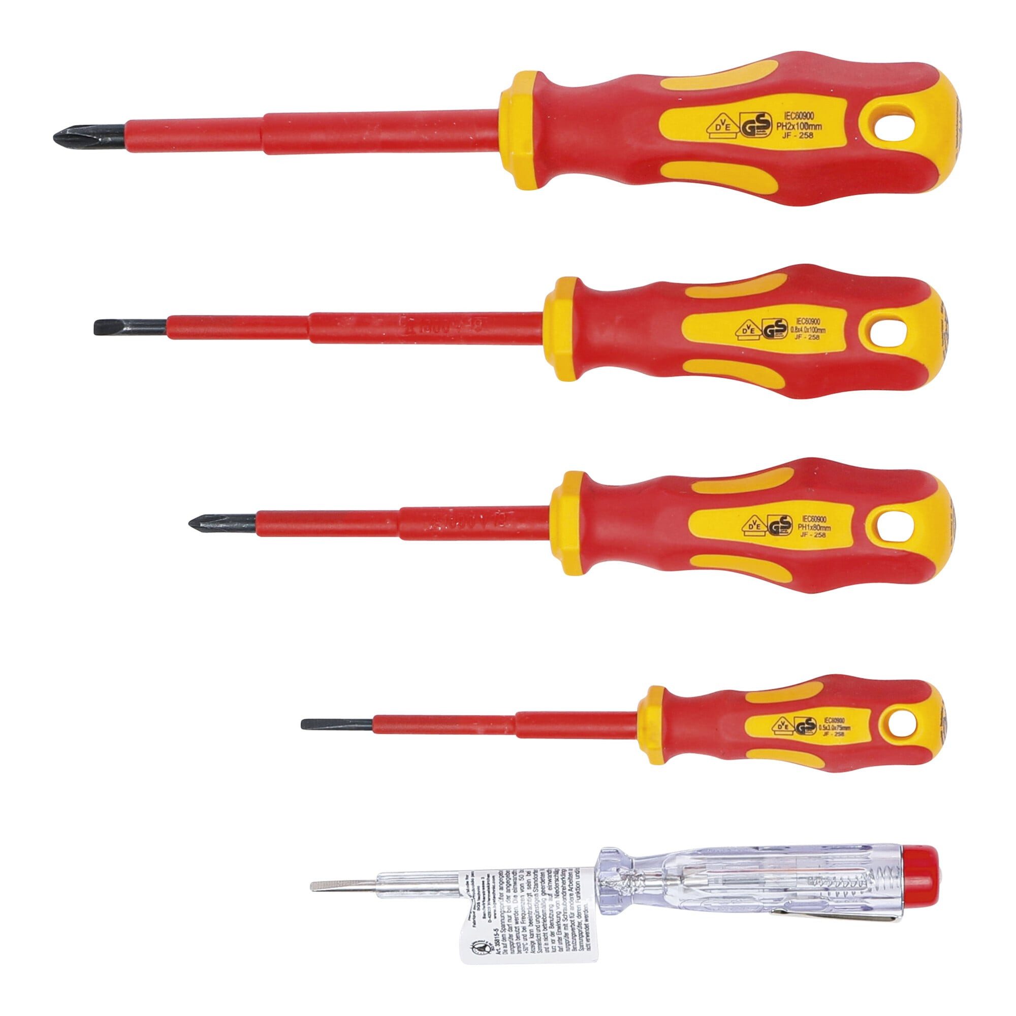 BGS Schraubendreher BGS Do it yourself VDE-Elektriker-Schraubendreher-Satz Schlitz/Kreuzsc