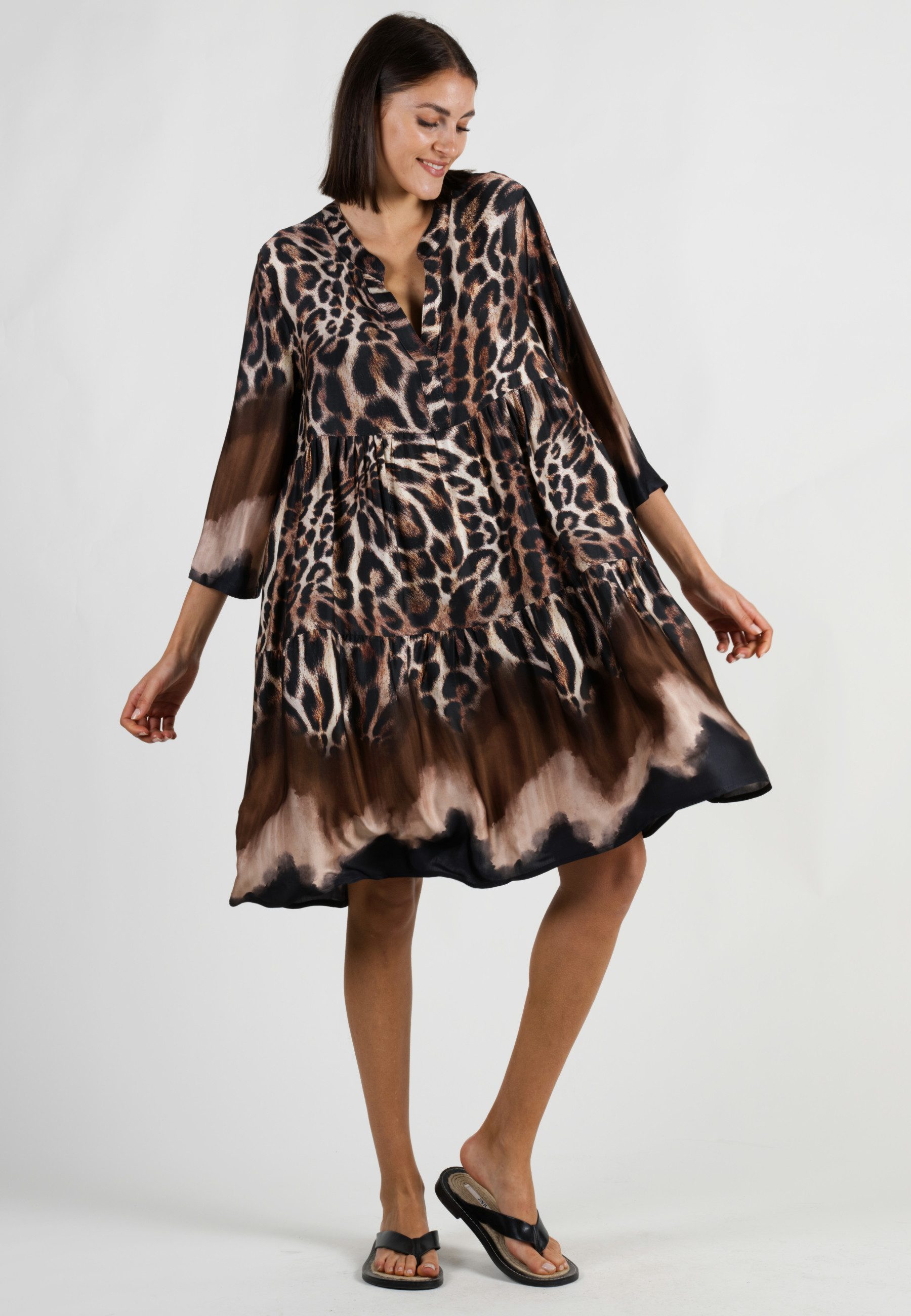 Andijamo-Fashion Tunikakleid WILD GLAM Bordure günstig online kaufen