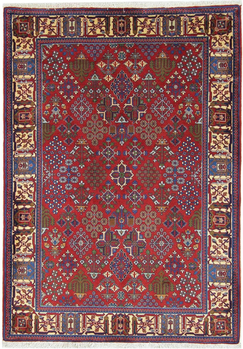 Orientteppich Meymeh 139x201 Handgeknüpfter Orientteppich / Perserteppich, Nain Trading, rechteckig, Höhe: 12 mm