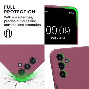 kwmobile Handyhülle Hülle für Samsung Galaxy A14 5G, Hülle Silikon gummiert - Handyhülle - Handy Case in Orchidee Violett