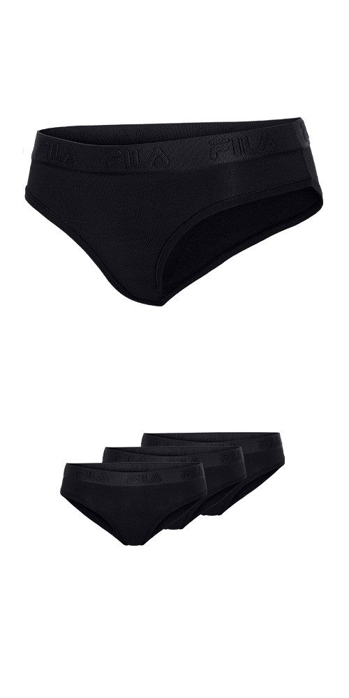 Fila Slip (3er Pack) Baumwollmix, elastisch, Logobund
