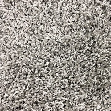 Teppich Hochflor Teppich mit Karo Muster in Grau, Flieder und Creme, TeppichHome24, rechteckig, Höhe: 30 mm