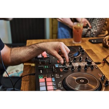 HERCULES DJ Controller DJControl Inpulse 300 MK2 mit Kopfhörer