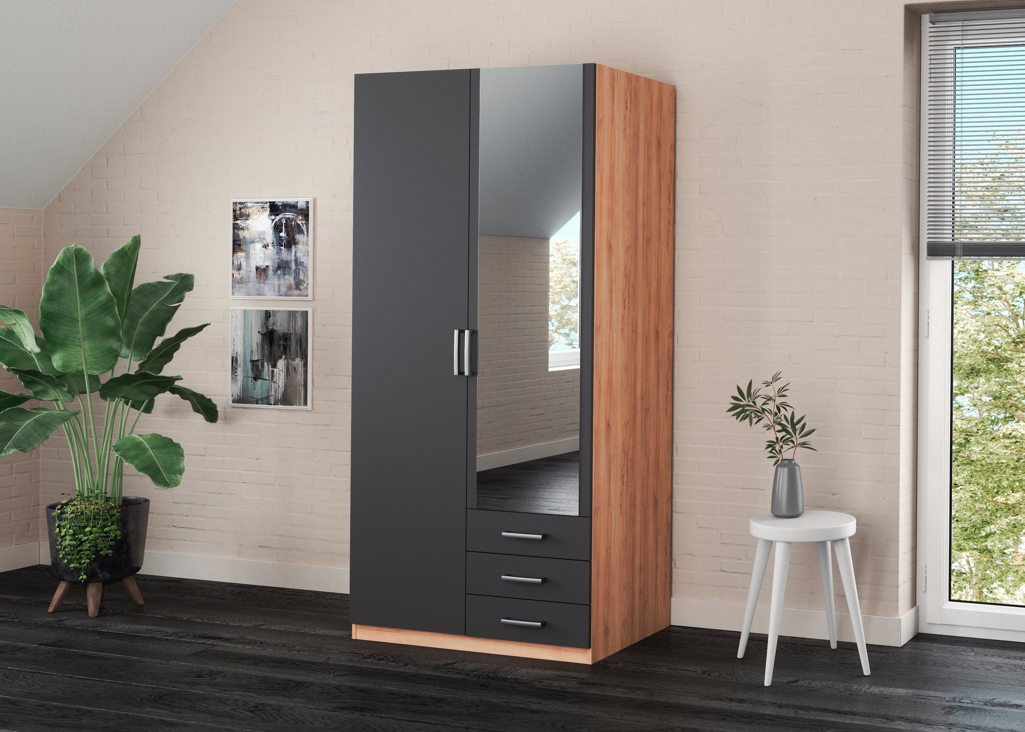 priess Kleiderschrank Amsterdam mit oder ohne LED-Beleuchtung