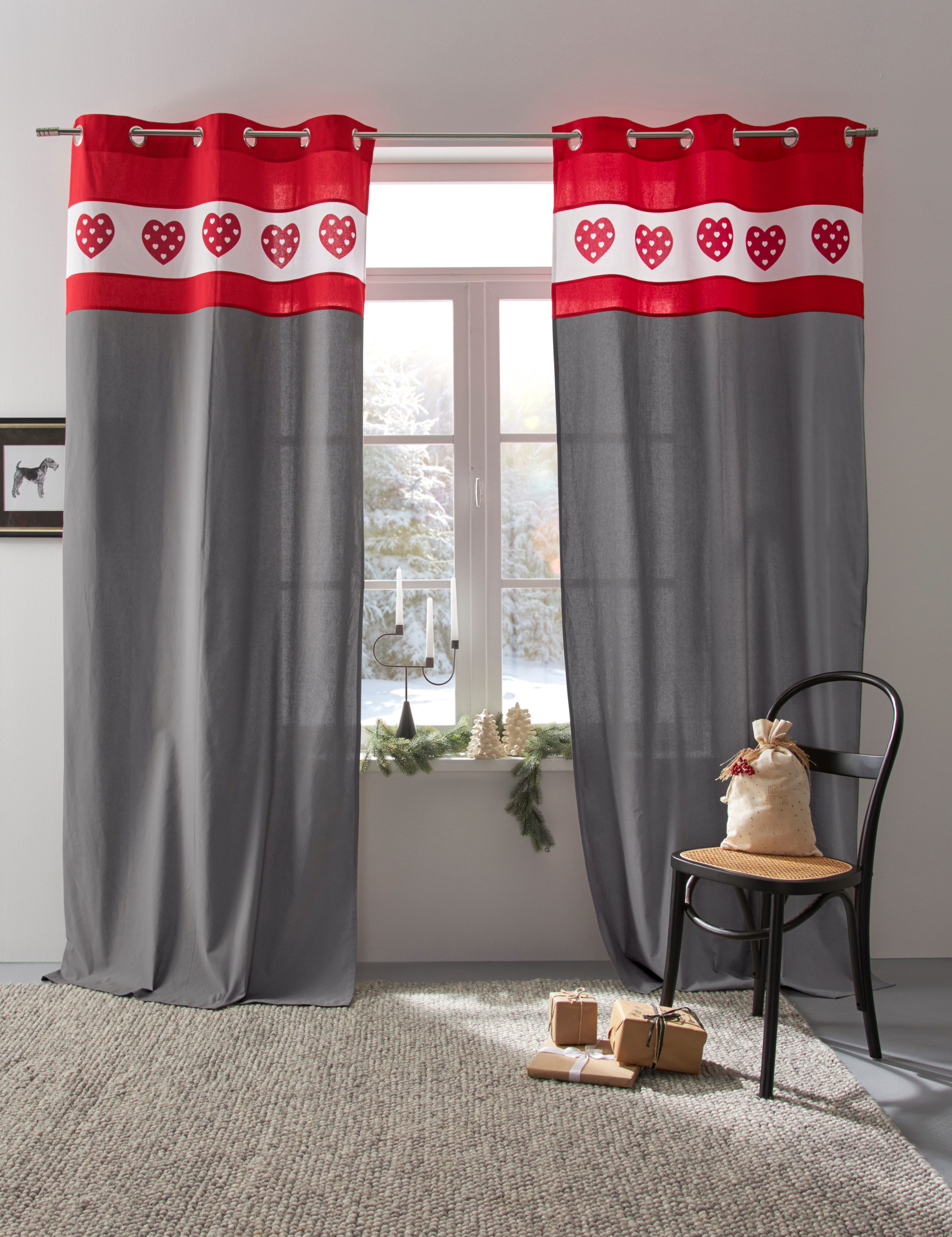 Home affaire Gardine Holly (1 St), Ösen, blickdicht günstig online kaufen