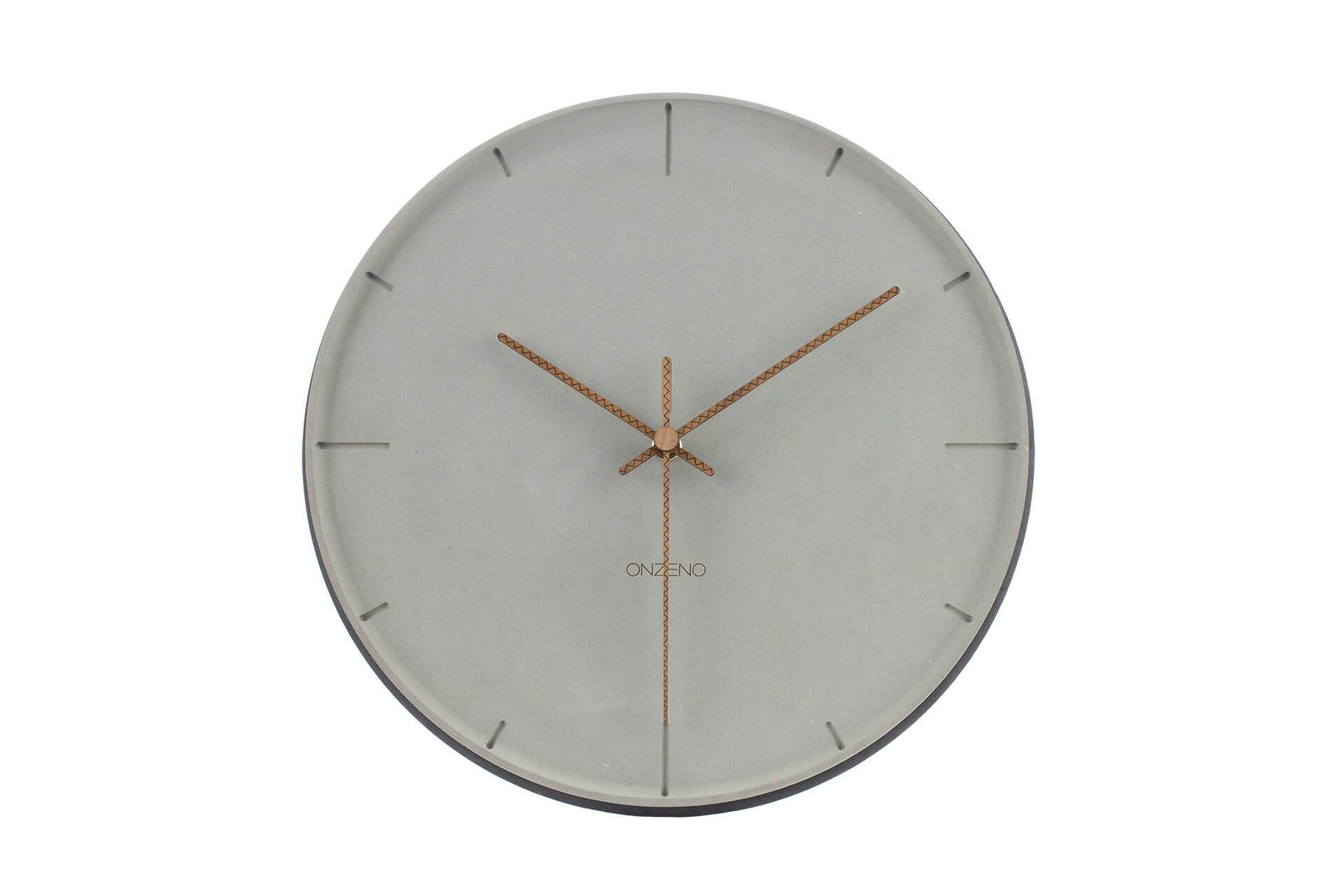 THE Design-Uhr) (handgefertigte 29x29x1.8 OLDSCHOOL. cm Wanduhr ONZENO