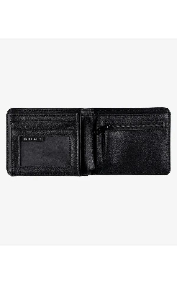 iriedaily Geldbörse - veganes Pleather Wallet mit Allover-Prägung - Unisex Accessoire, veganes Wallet mit Allover-Prägung und praktischer Fächeraufteilung
