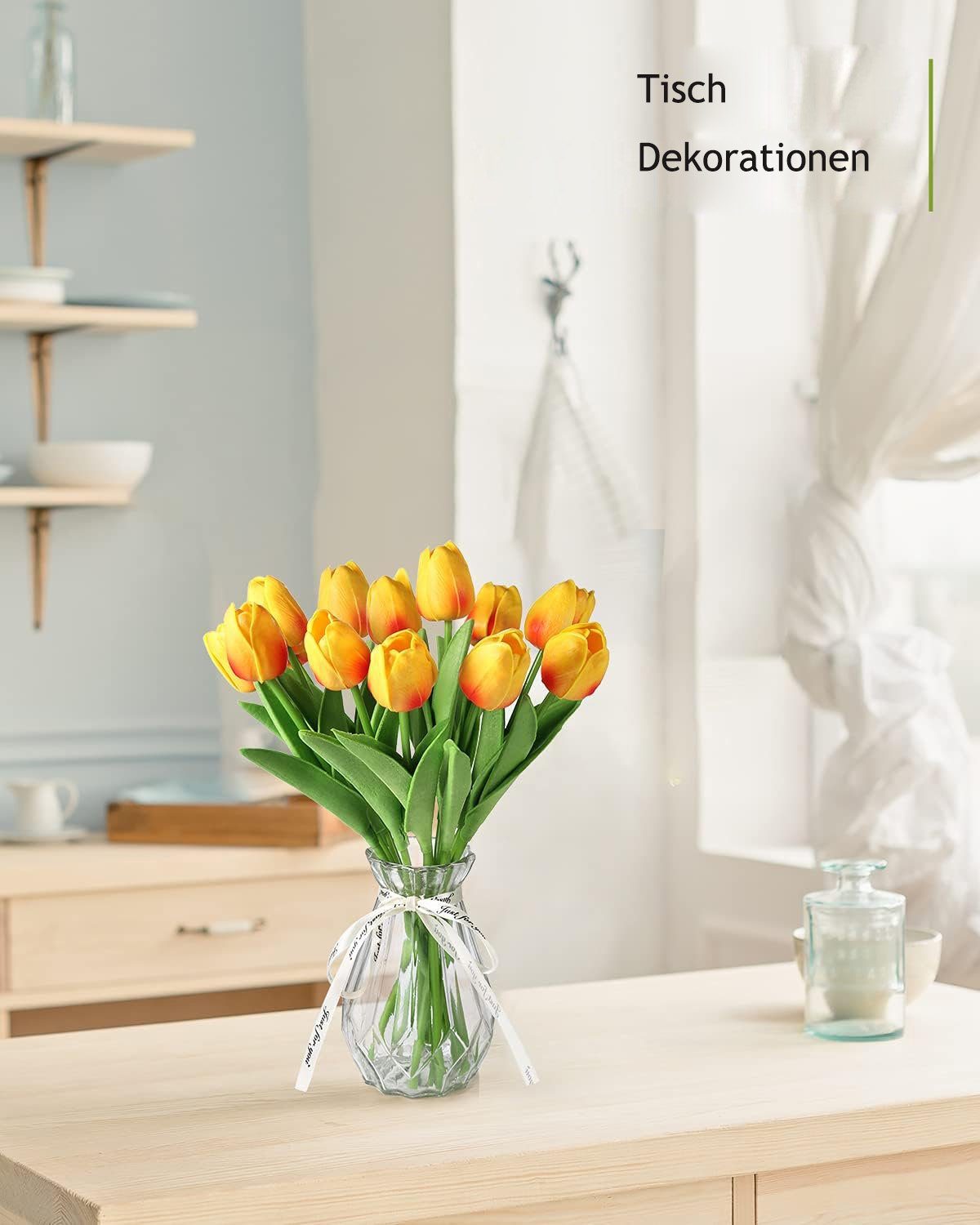 Künstliche Tulpe Caterize Stück Touch, Blume Tulpen,künstliche Latex Real Kunstblume 12