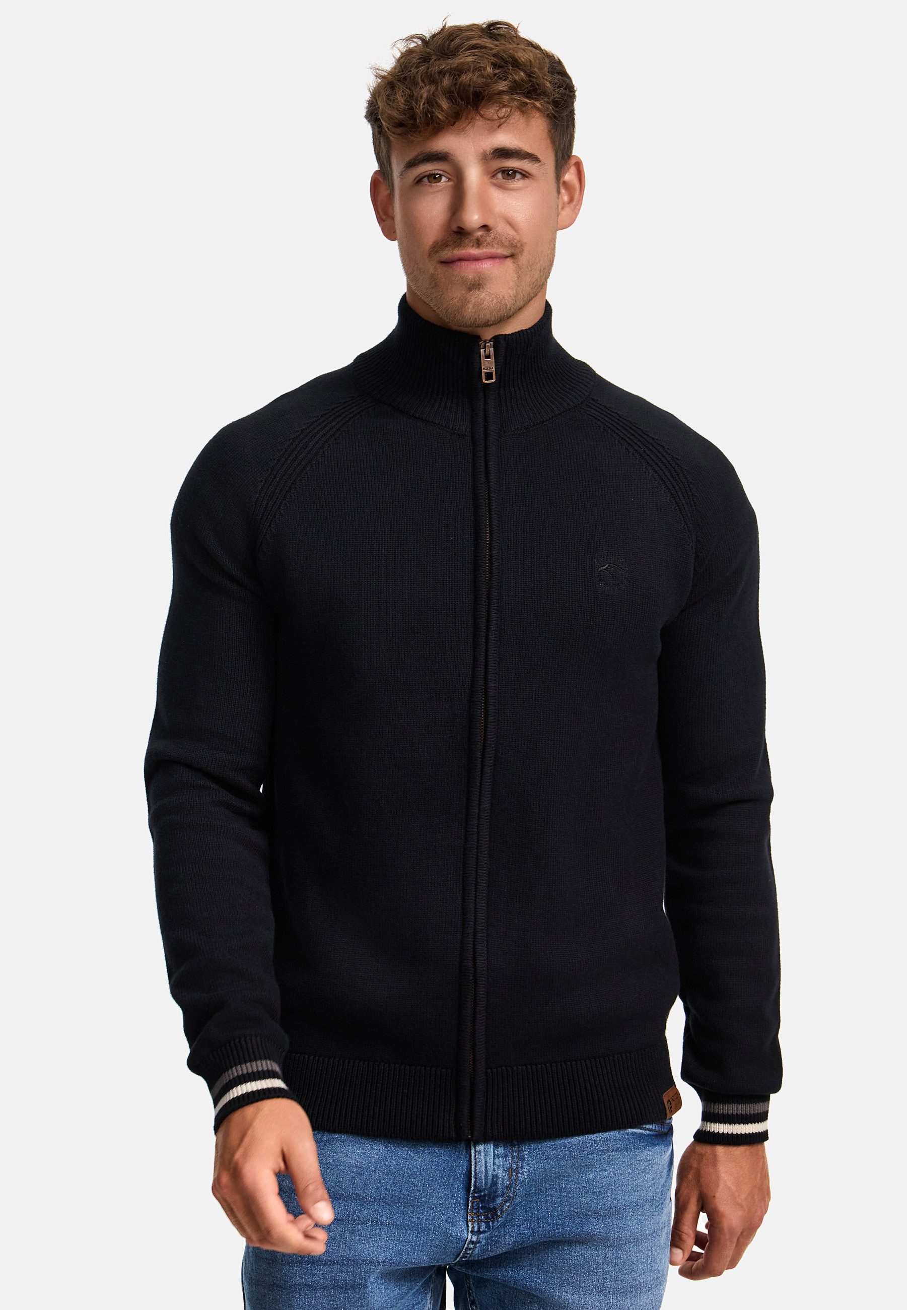 Indicode Strickjacke Herren INArutemia Herrenstrickjacke